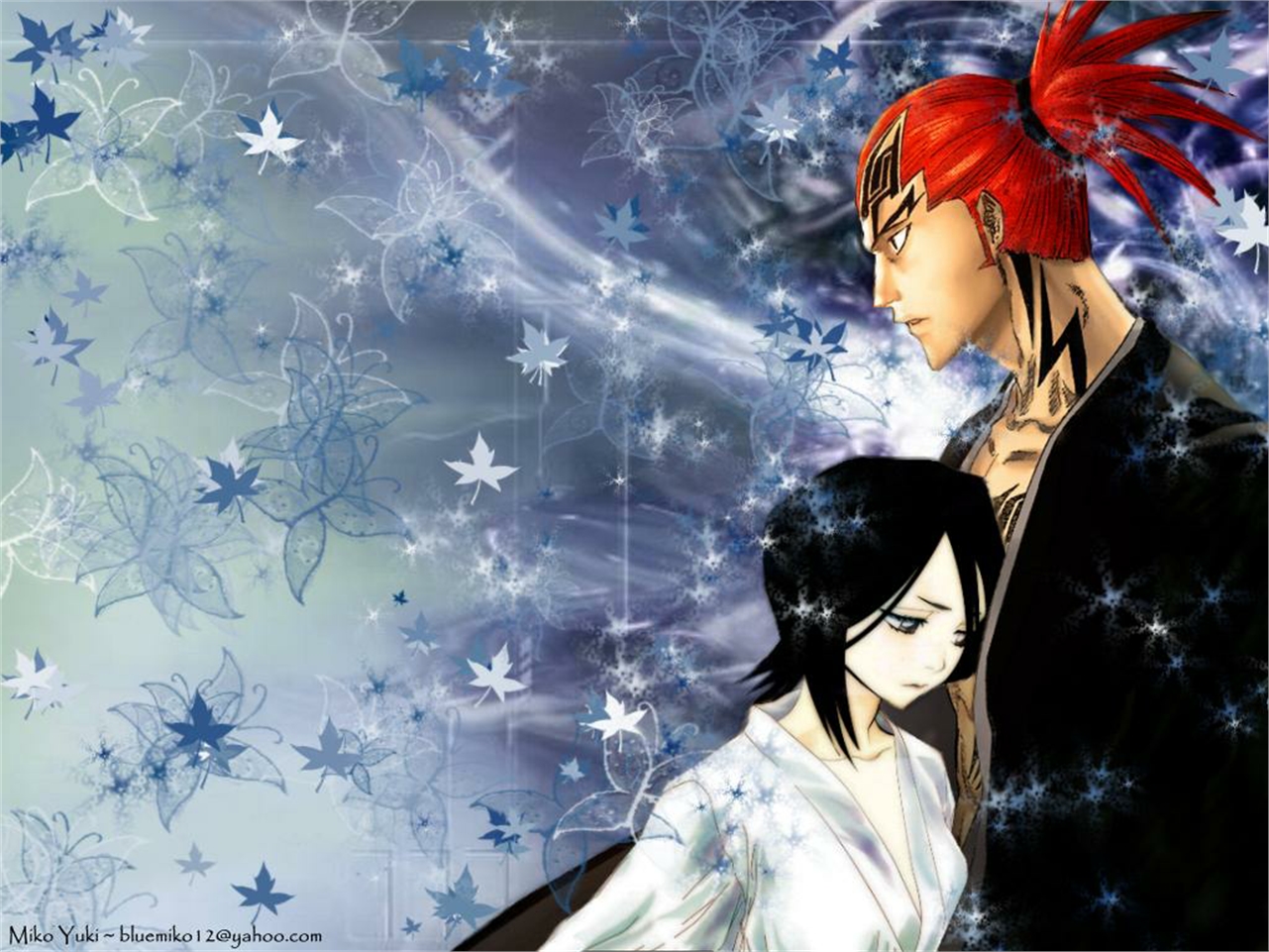 Téléchargez gratuitement l'image Bleach, Animé, Rukia Kuchiki, Renji Abaraï sur le bureau de votre PC