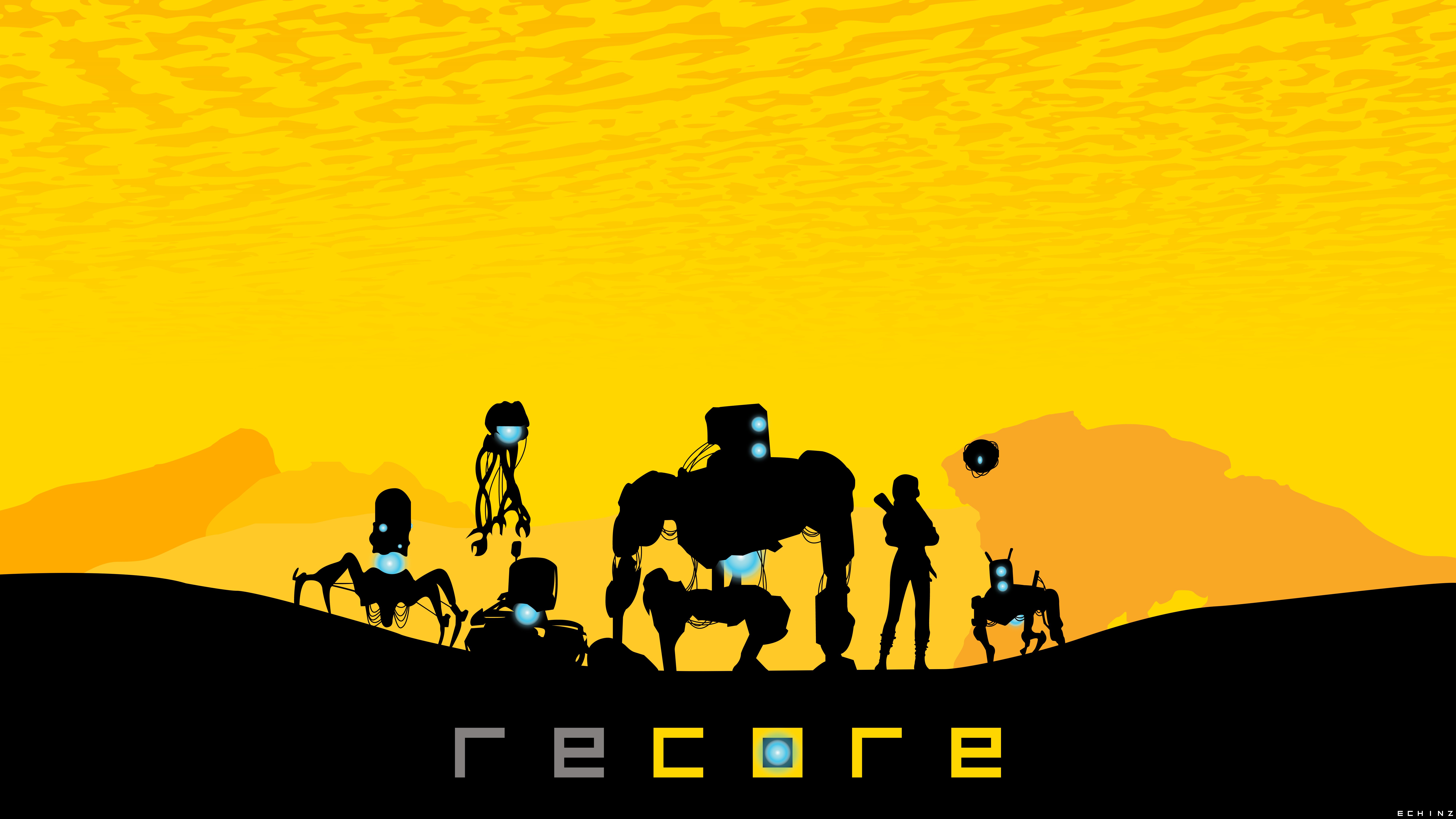 video game, recore, duncan (recore), joule adams, mack (recore), seth (recore)