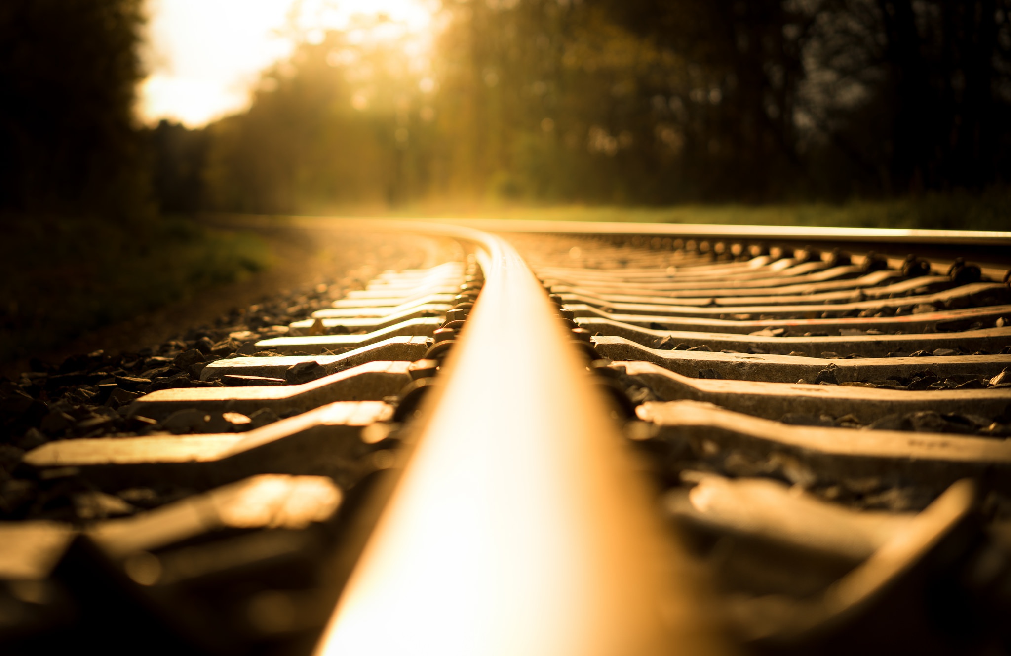 Free download wallpaper Close Up, Railroad, Man Made, Depth Of Field on your PC desktop