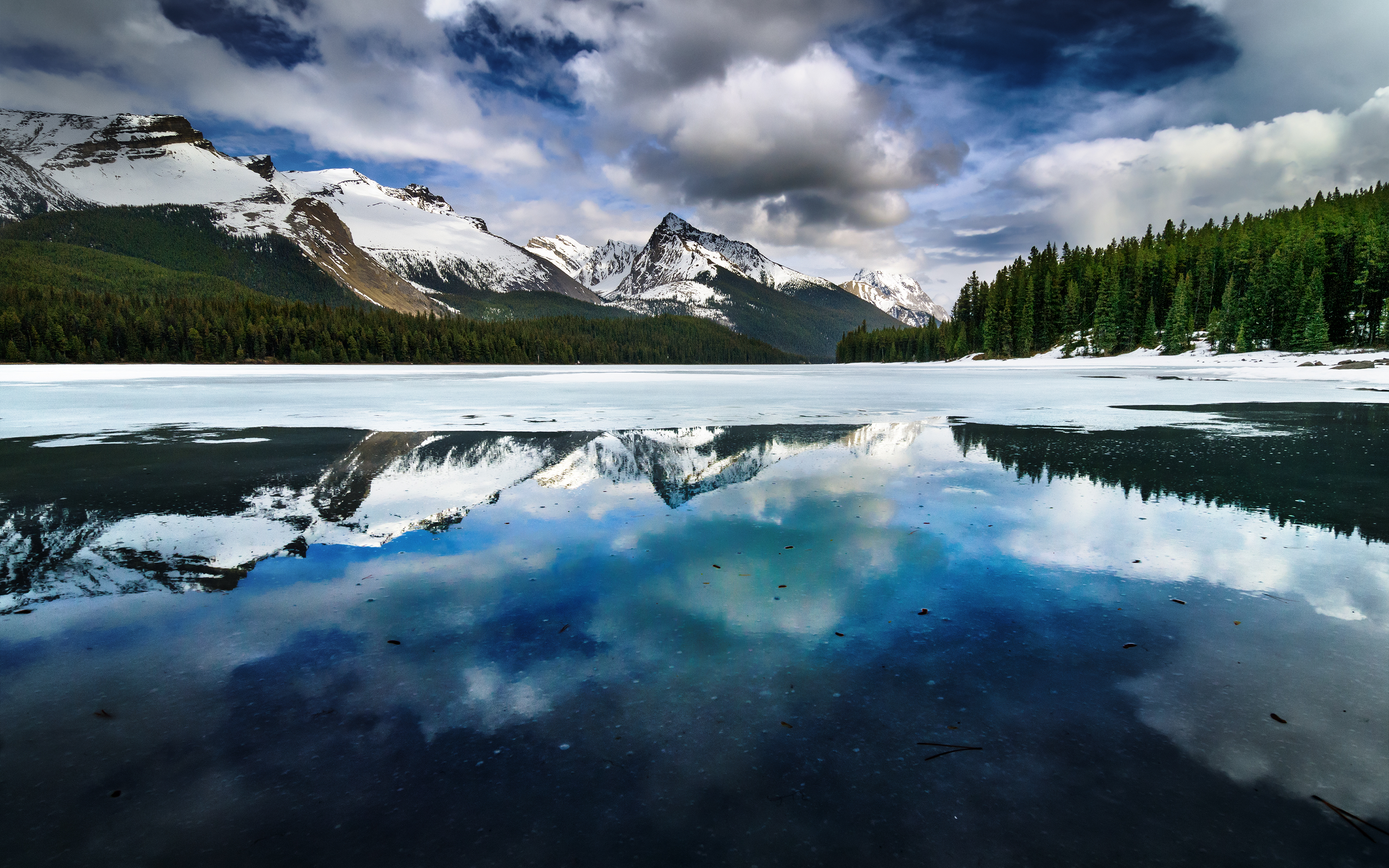 Download mobile wallpaper Landscape, Nature, Mountain, Lake, Reflection, Earth, Cloud for free.