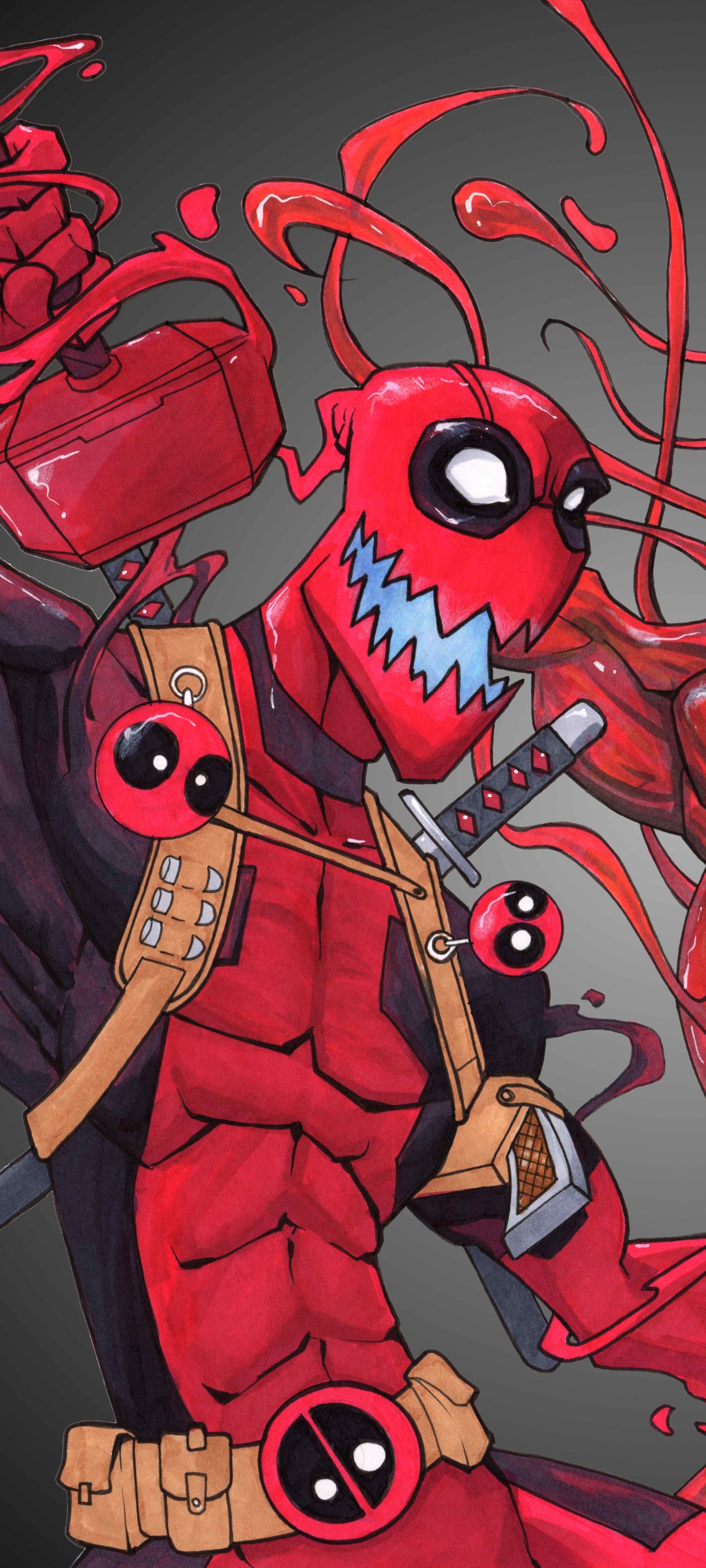 Handy-Wallpaper Deadpool, Comics kostenlos herunterladen.