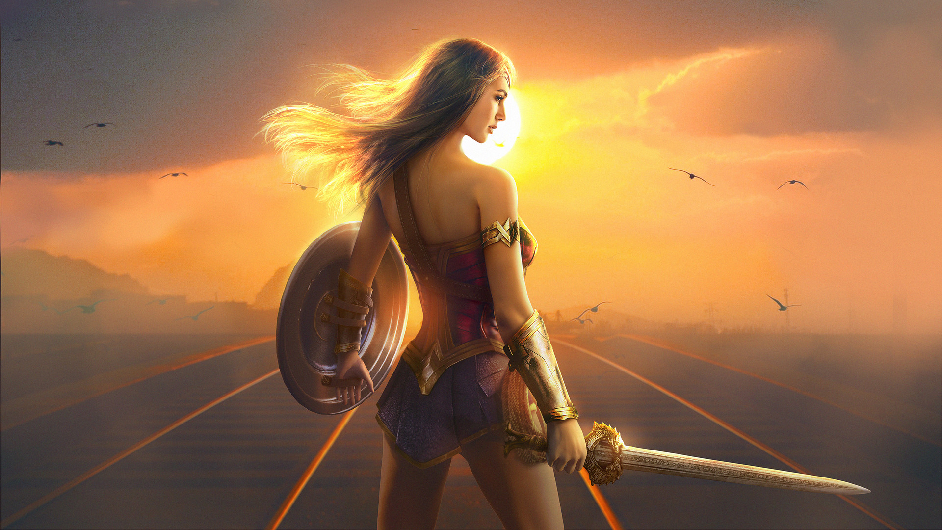 Laden Sie das Filme, Wonder Woman-Bild kostenlos auf Ihren PC-Desktop herunter