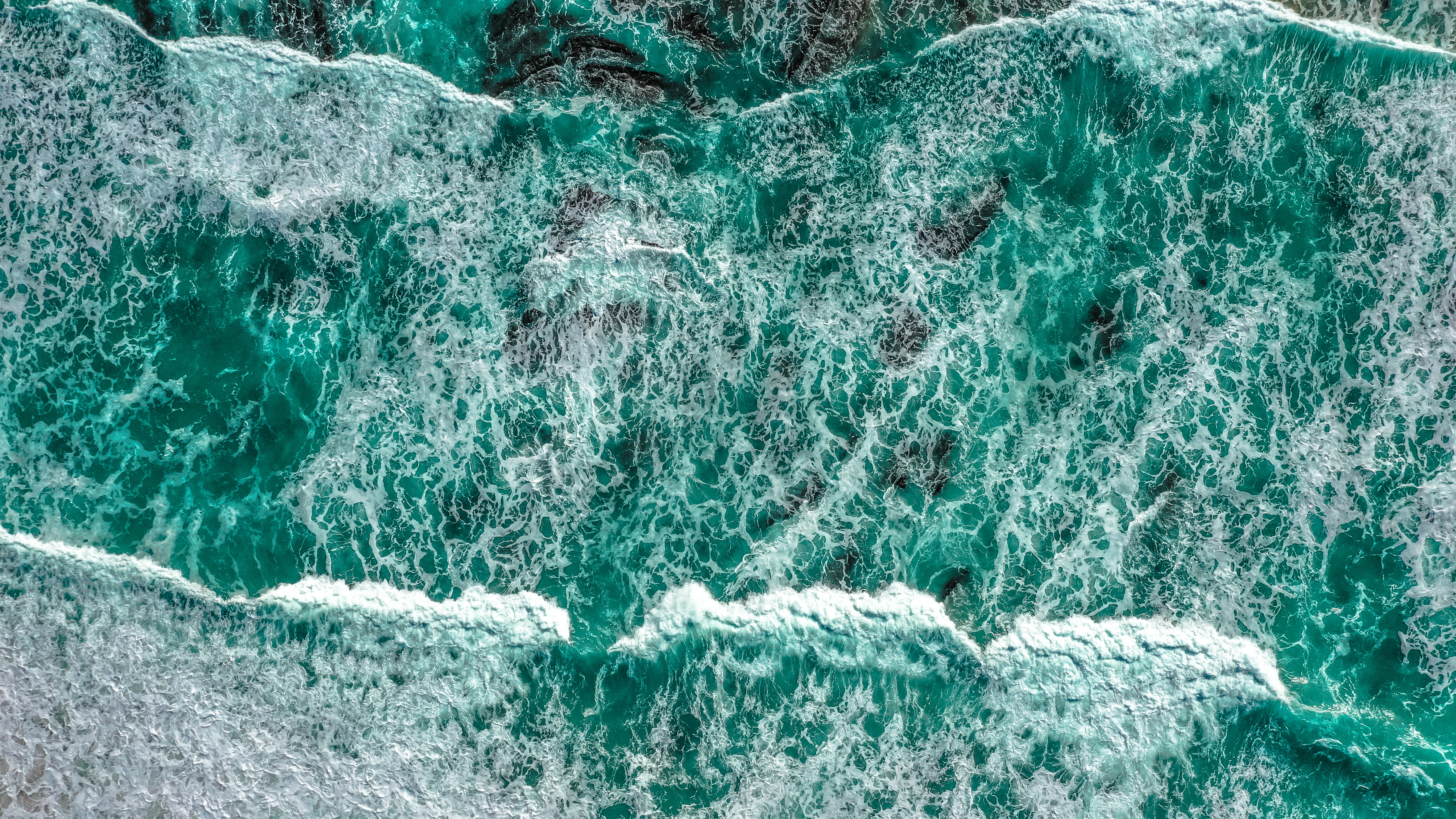Handy-Wallpaper Blick Von Oben, Surfen, Natur, Waves, Wasser, Sea kostenlos herunterladen.