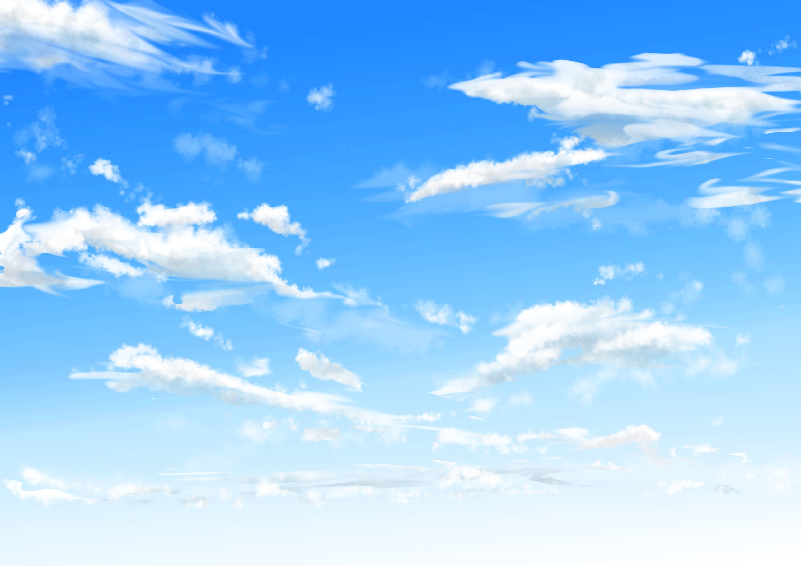 Free download wallpaper Anime, Sky, Cloud on your PC desktop