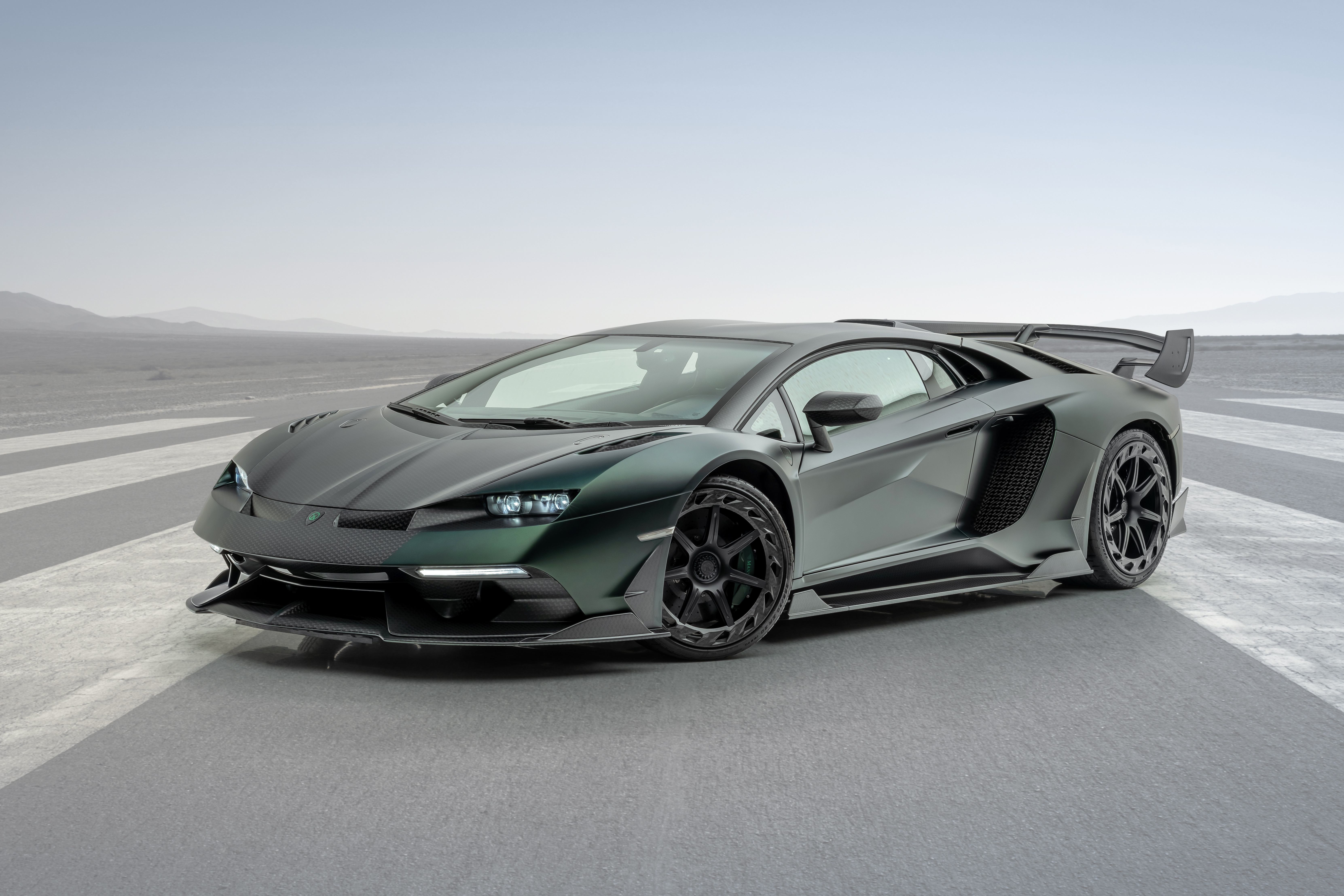 Download mobile wallpaper Lamborghini, Car, Supercar, Vehicles, Green Car, Lamborghini Aventador Svj for free.