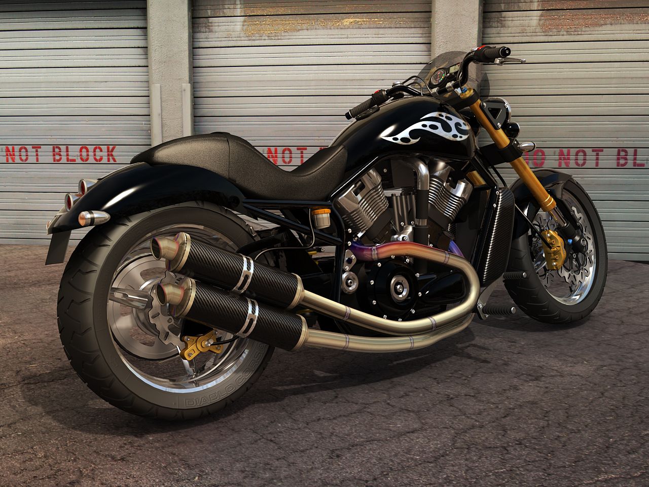 Скачать обои Harley Davidson V Rod на телефон бесплатно