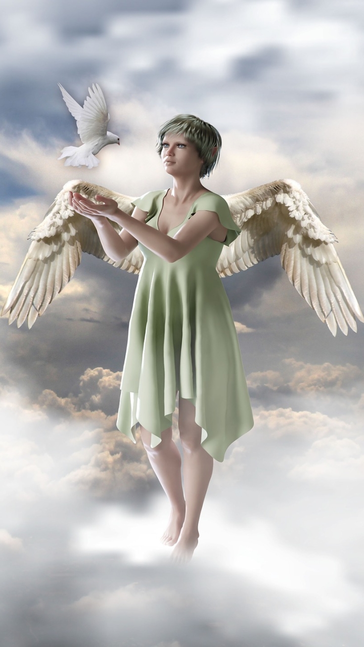 Download mobile wallpaper Fantasy, Angel for free.