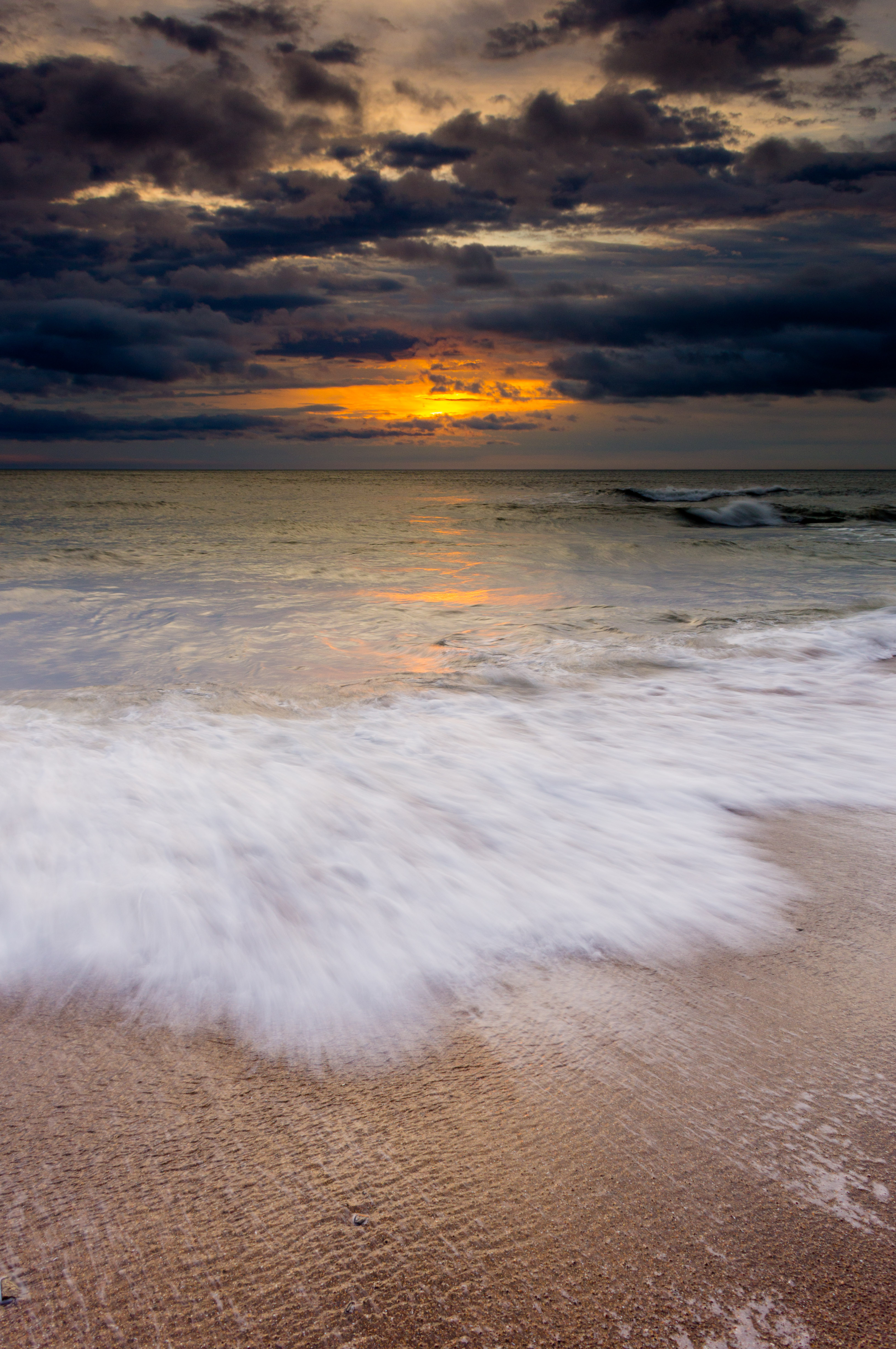 66589 Hintergrundbild herunterladen waves, natur, sunset, sea, horizont, flut, tide - Bildschirmschoner und Bilder kostenlos