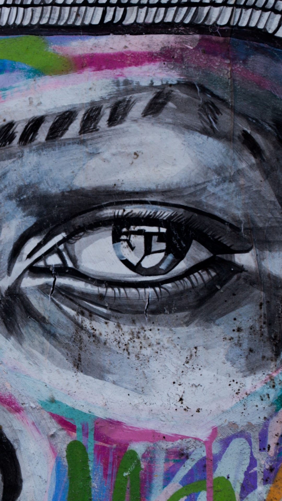 Download mobile wallpaper Graffiti, Artistic, Face for free.