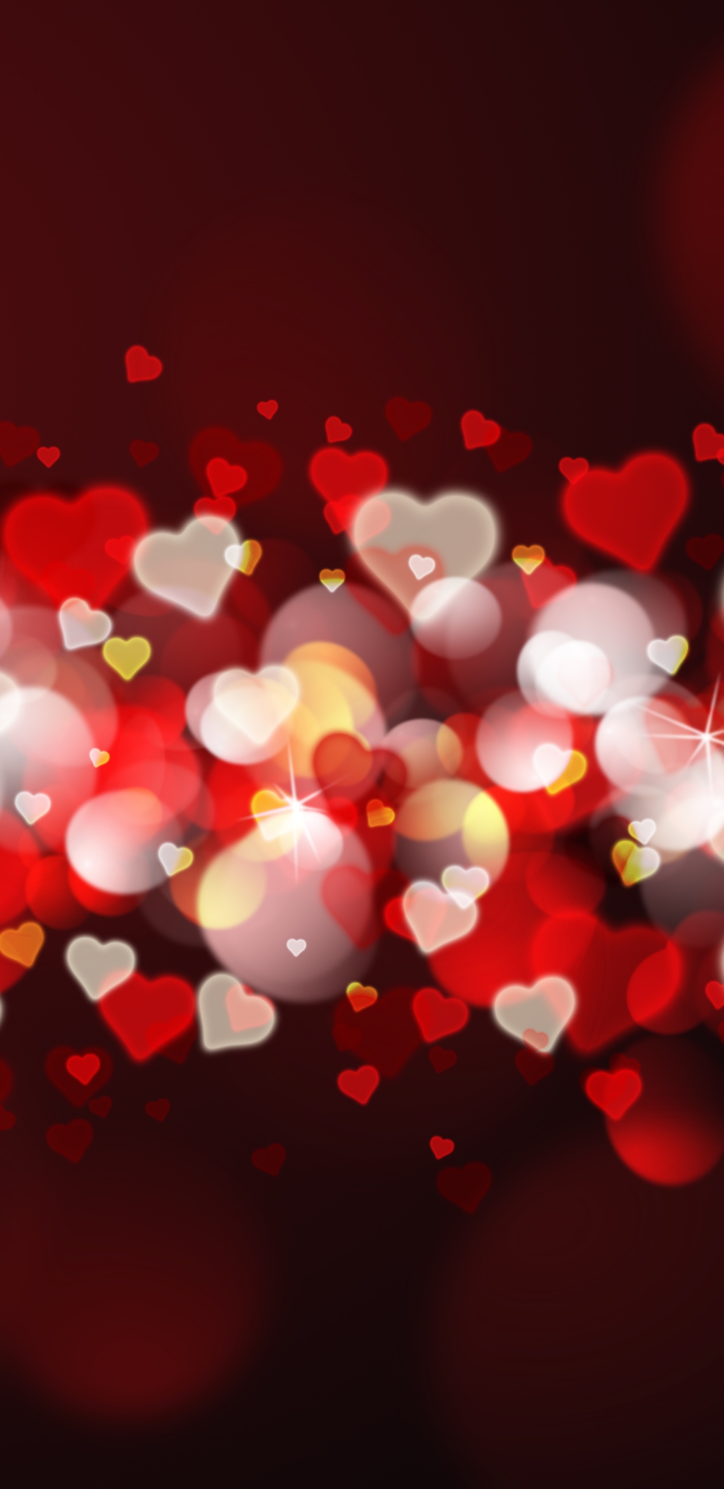 Download mobile wallpaper Love, Light, Heart, Bokeh, Artistic for free.