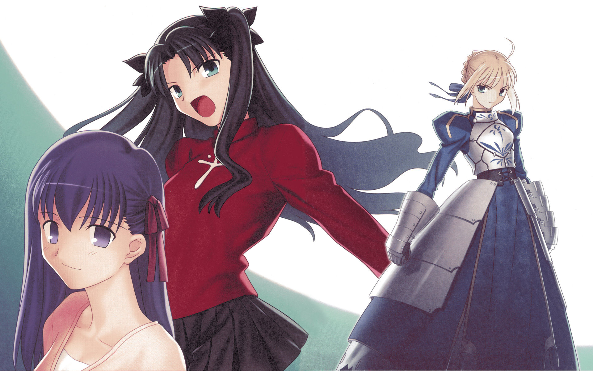 Baixe gratuitamente a imagem Anime, Saber (Série Destino), Fate/stay Night, Rin Tohsaka, Sakura Matou na área de trabalho do seu PC
