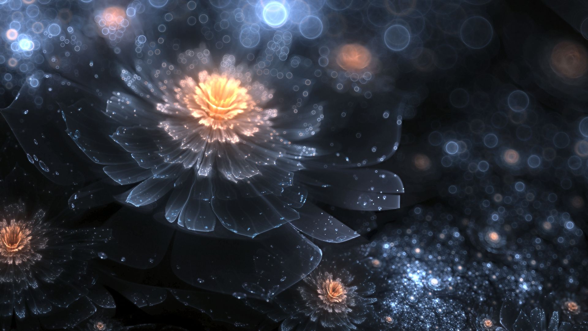 Download mobile wallpaper Abstract, Flower, Fractal for free.