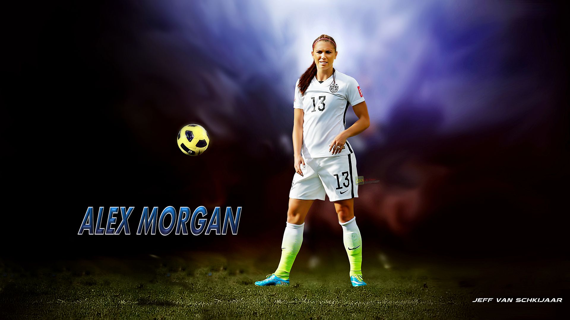 Téléchargez des papiers peints mobile Des Sports, Football, Américain, Alex Morgan gratuitement.