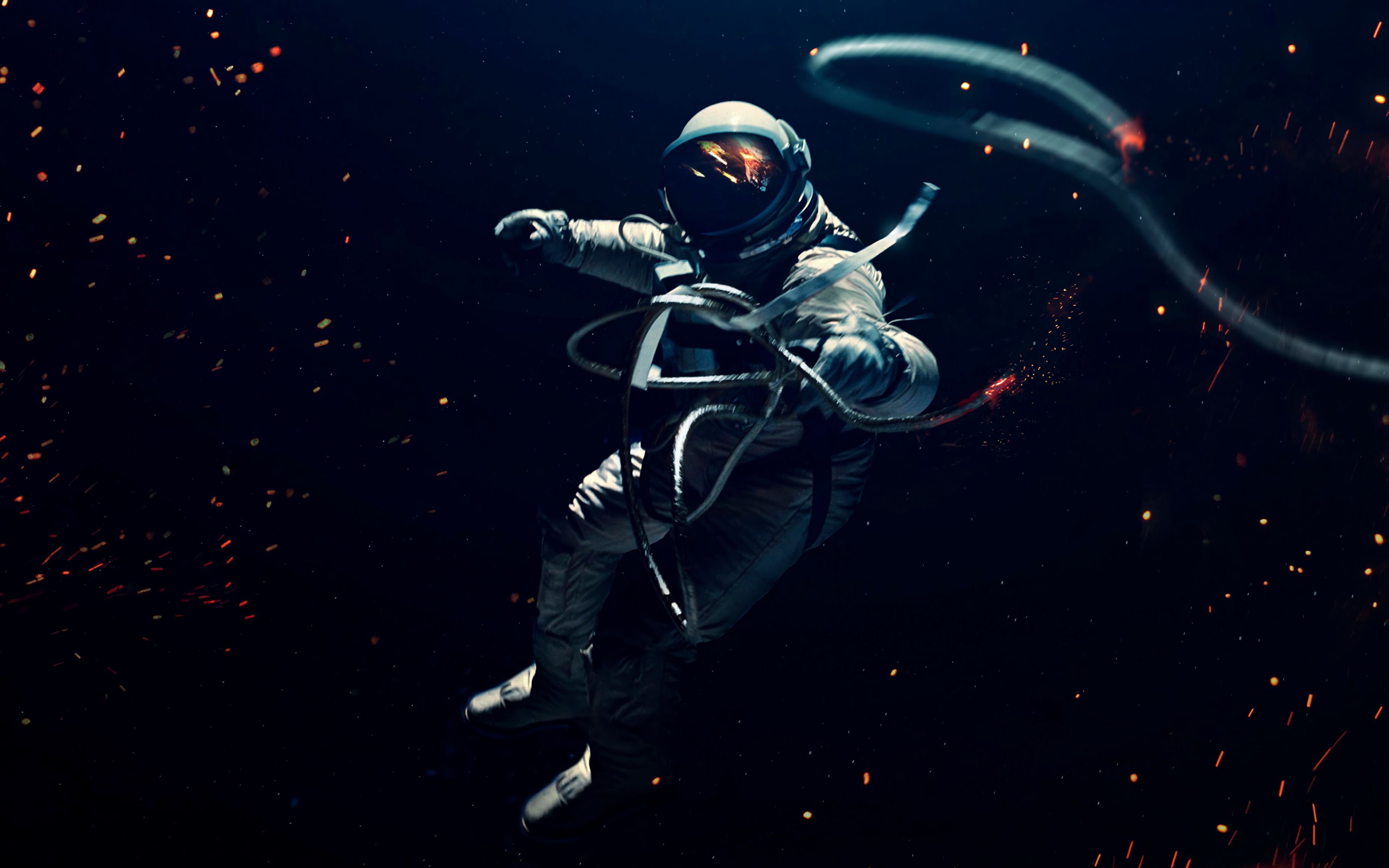 57128 descargar imagen cosmonauta, universo, astronauta, traje espacial, gravedad: fondos de pantalla y protectores de pantalla gratis