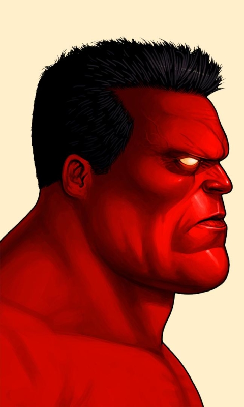 Handy-Wallpaper Comics, Roter Hulk kostenlos herunterladen.