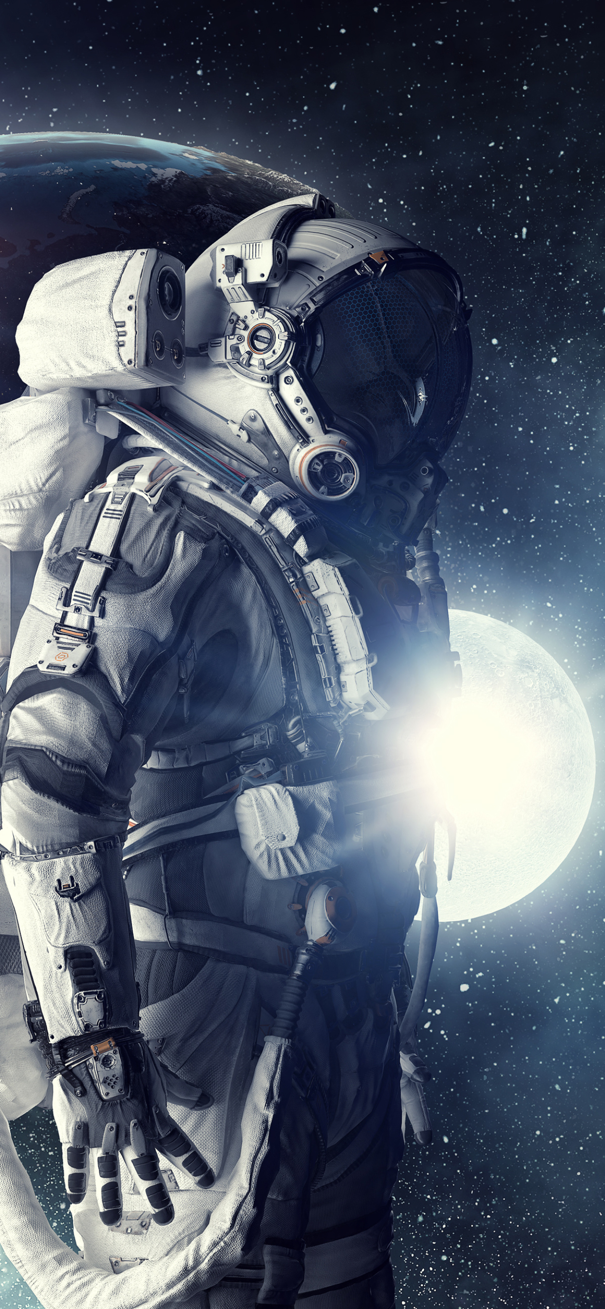 Handy-Wallpaper Science Fiction, Astronaut kostenlos herunterladen.