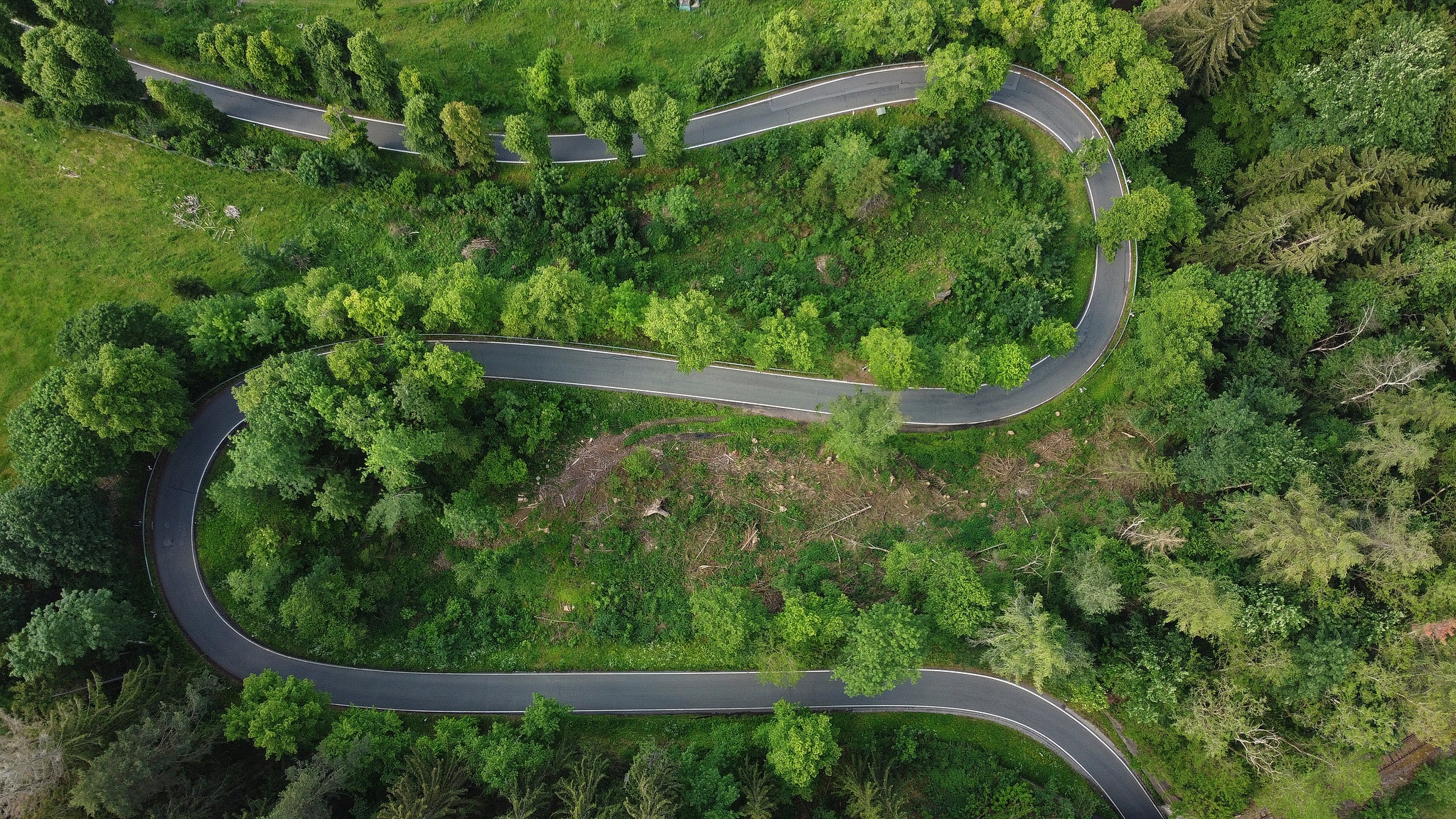 Free download wallpaper Nature, Road, Forest, Photography, Aerial on your PC desktop