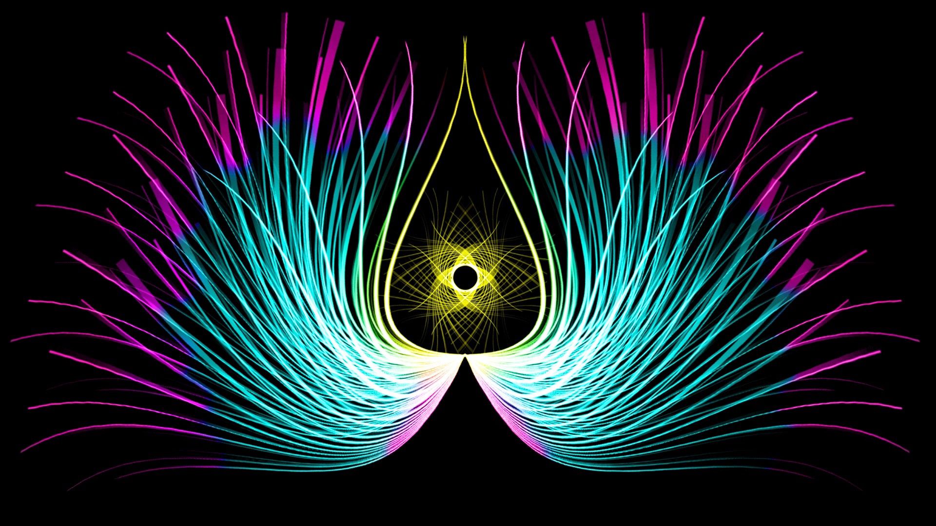 Free download wallpaper Feather, Symmetry, Abstract, Lines, Patterns on your PC desktop