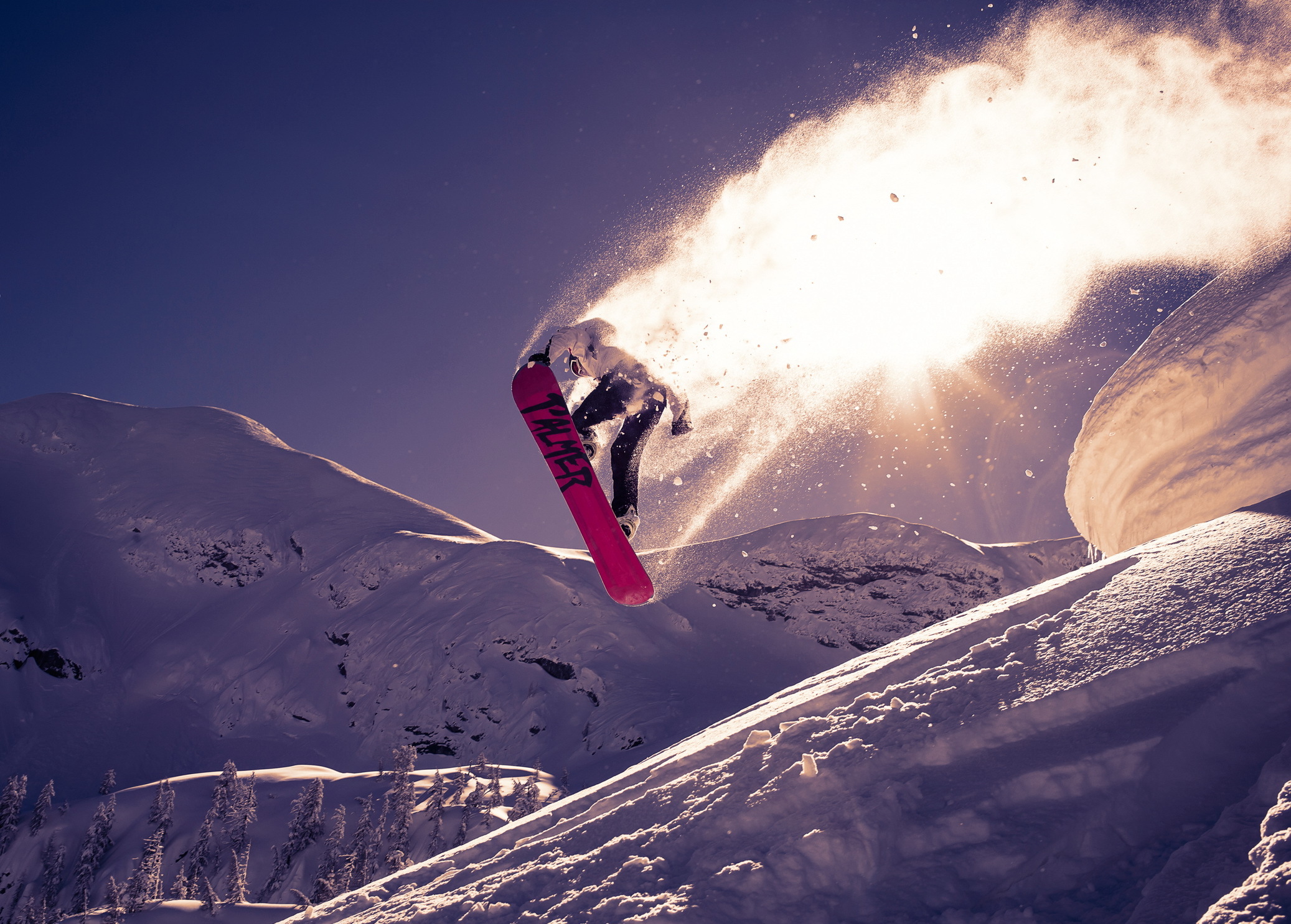 sports, snow, bounce, jump, snowboard, trick