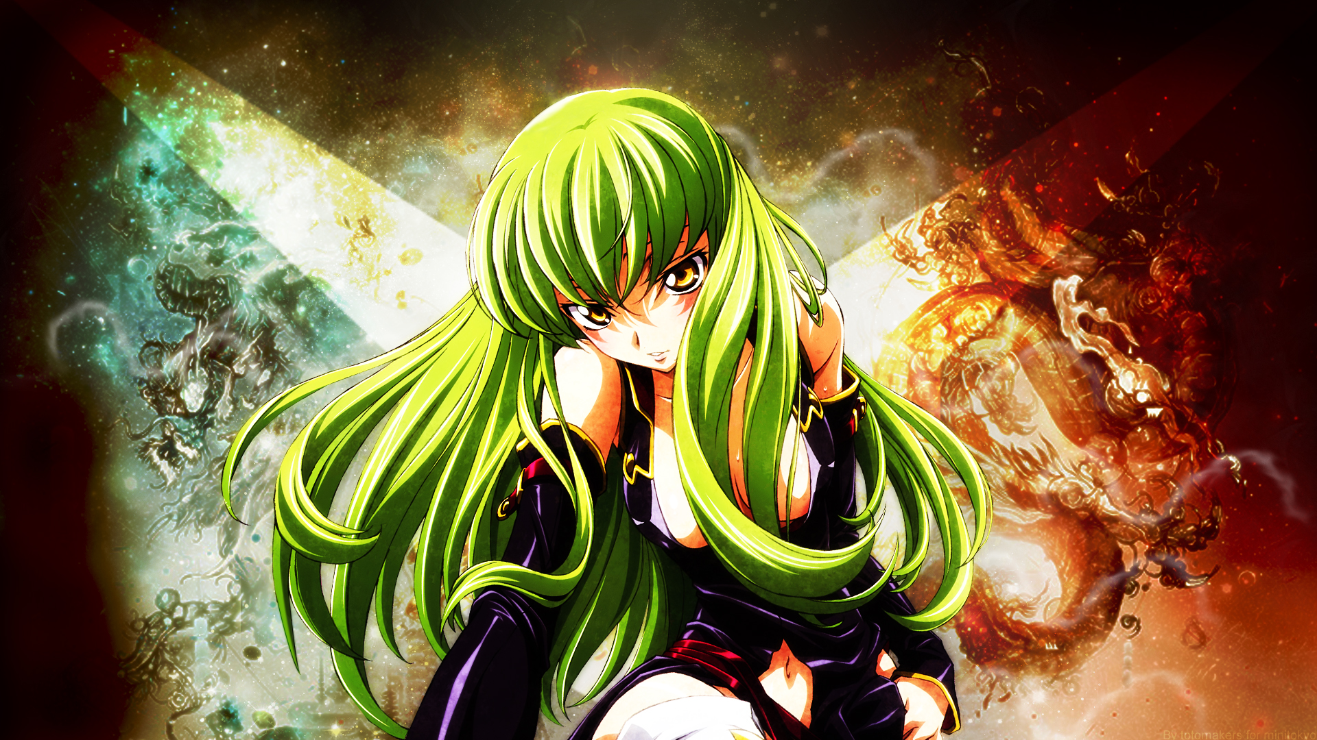 Laden Sie das Grüne Haare, Animes, Code Geass: Lelouch Of The Rebellion, Cc (Code Geass)-Bild kostenlos auf Ihren PC-Desktop herunter
