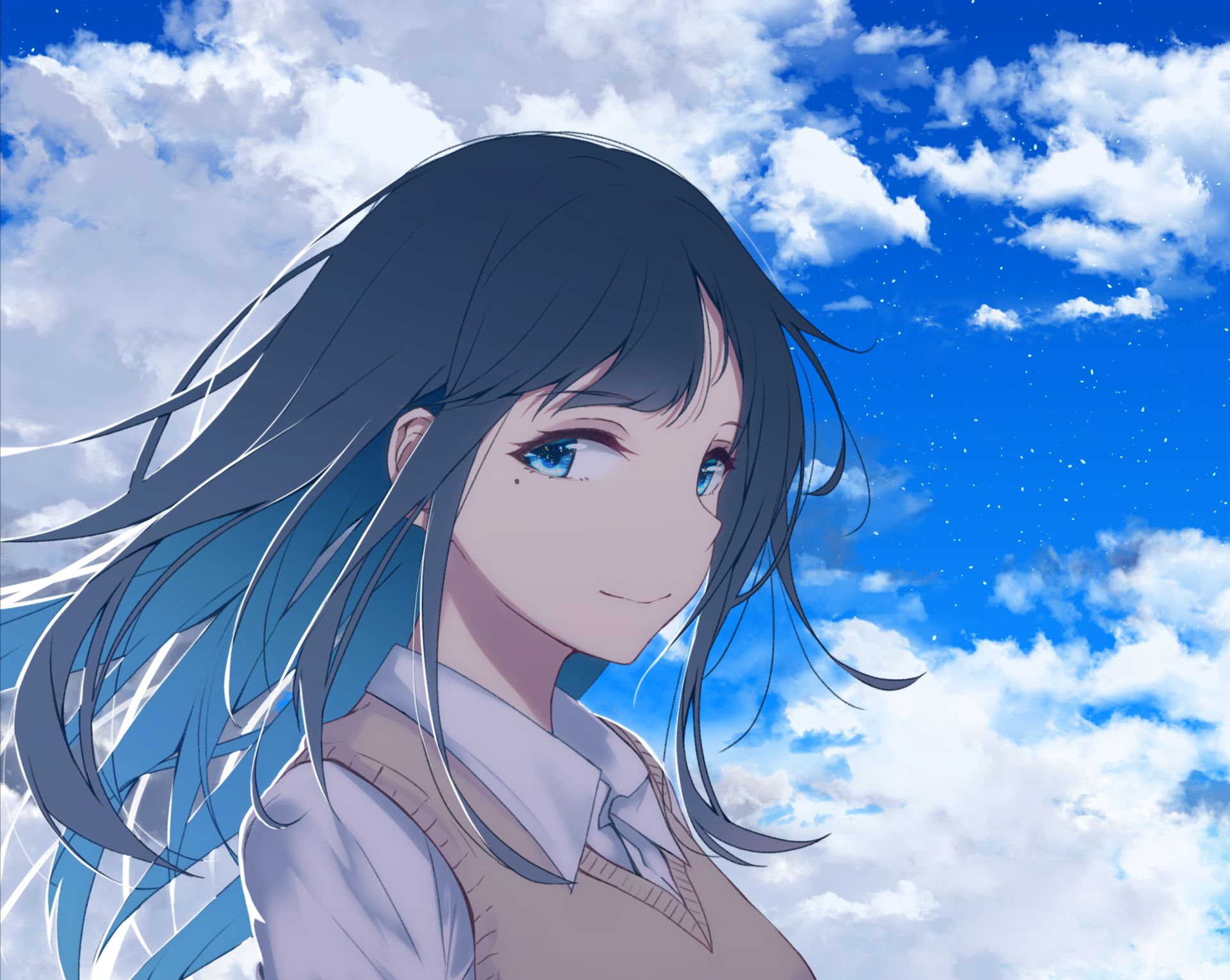 Free download wallpaper Anime, Sky, Original on your PC desktop