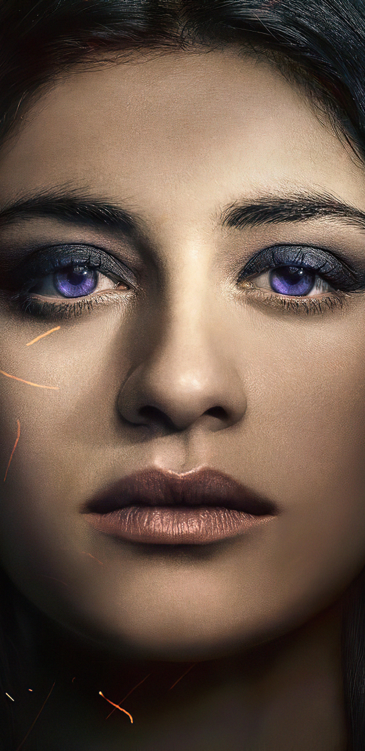 Download mobile wallpaper Tv Show, Purple Eyes, The Witcher, Yennefer Of Vengerberg, Anya Chalotra for free.