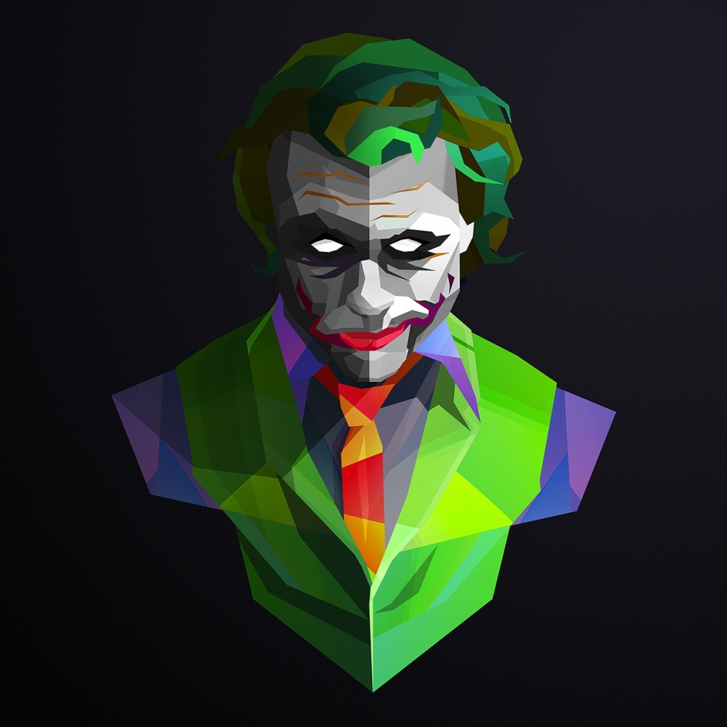 Free download wallpaper Abstract, Joker, Facets, Comics on your PC desktop