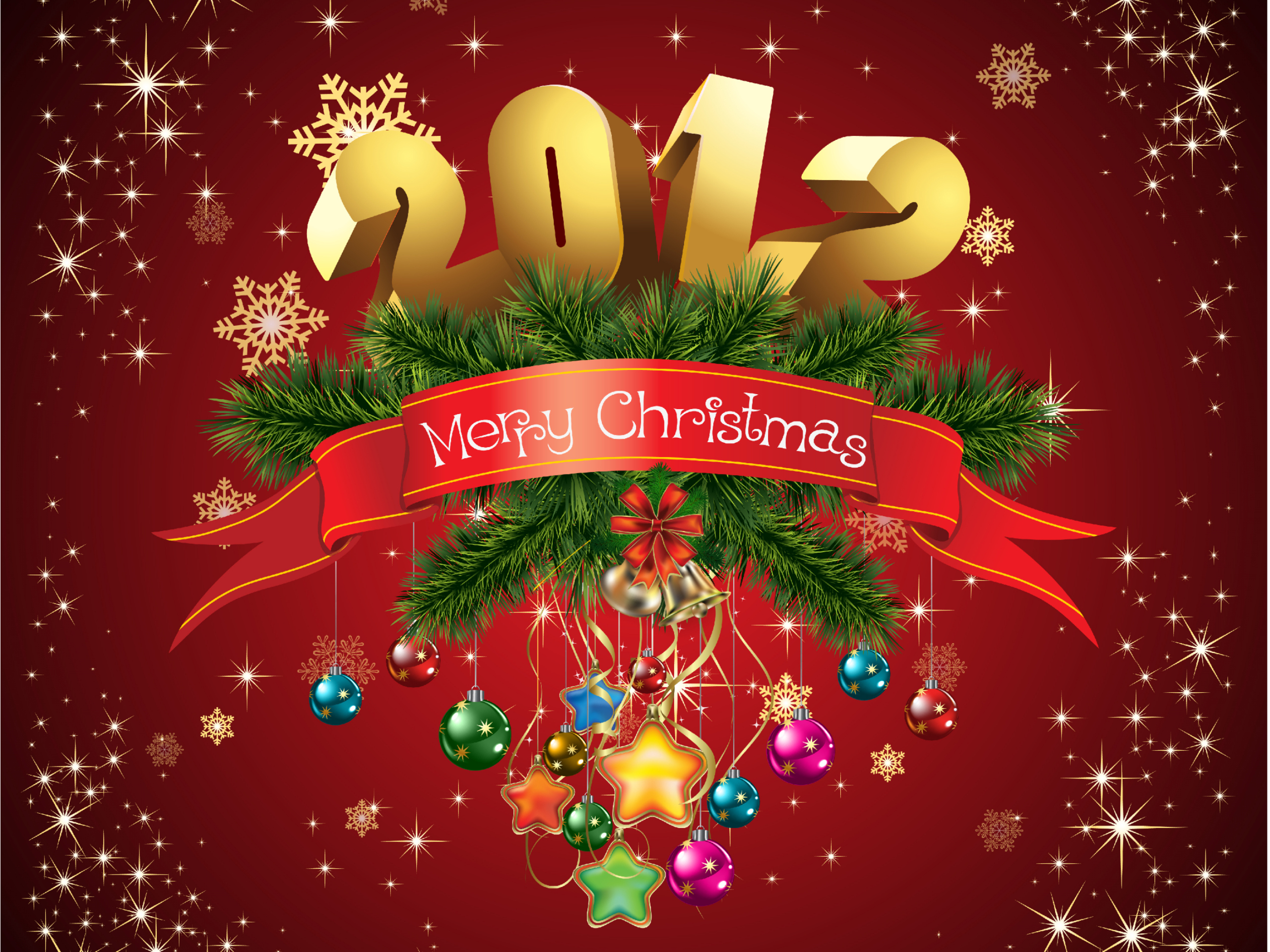 211101 Hintergrundbild herunterladen feiertage, neujahr 2012, weihnachten, frohe weihnachten - Bildschirmschoner und Bilder kostenlos