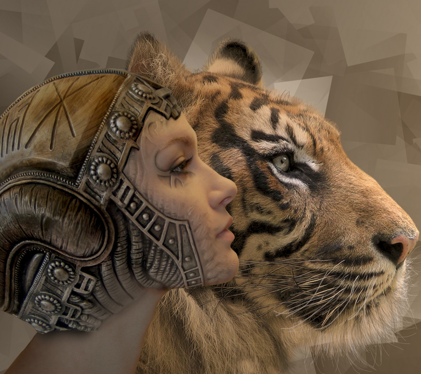 Free download wallpaper Fantasy, Tiger, Fantasy Animals on your PC desktop