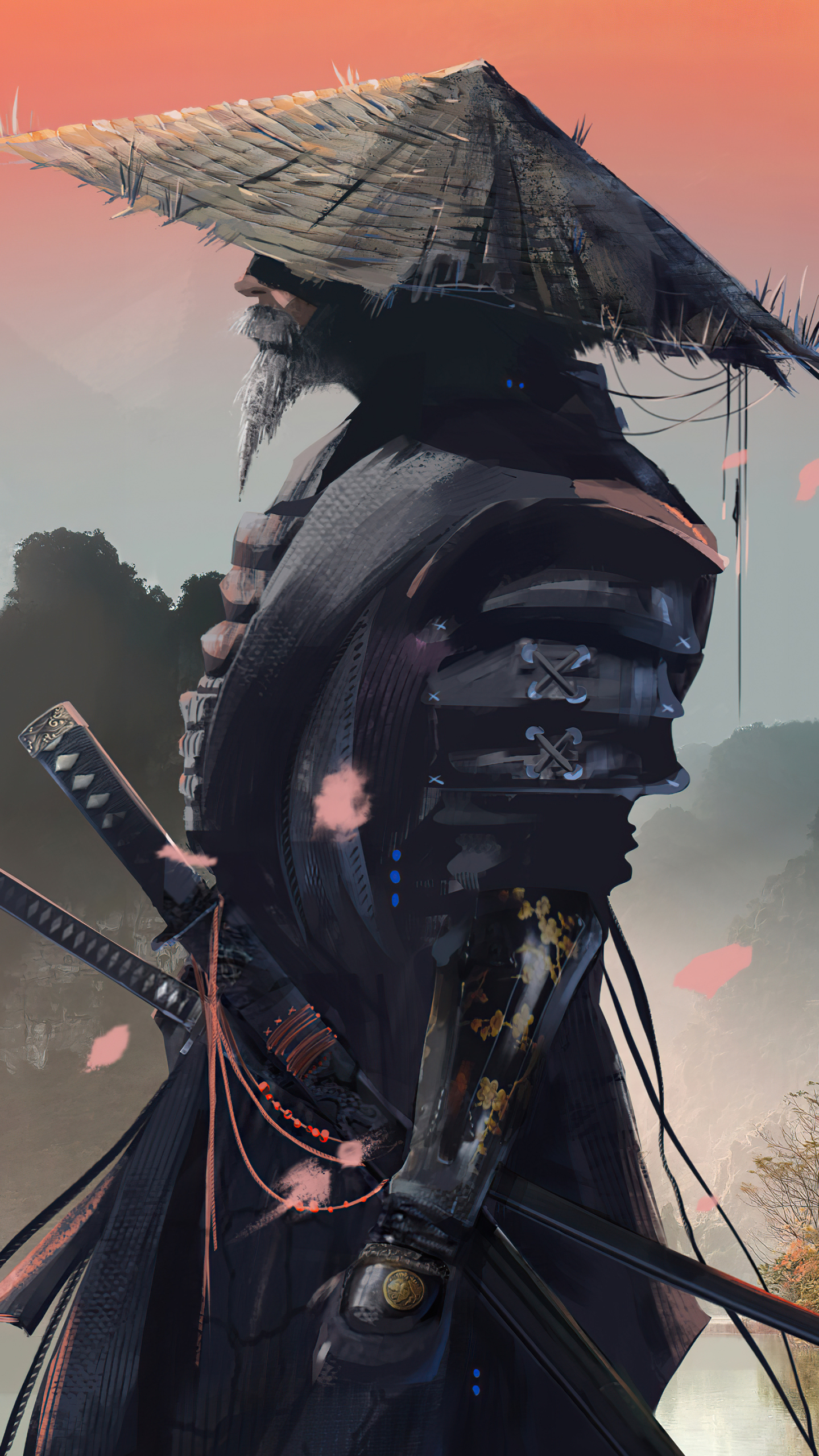 Download mobile wallpaper Fantasy, Warrior, Samurai for free.