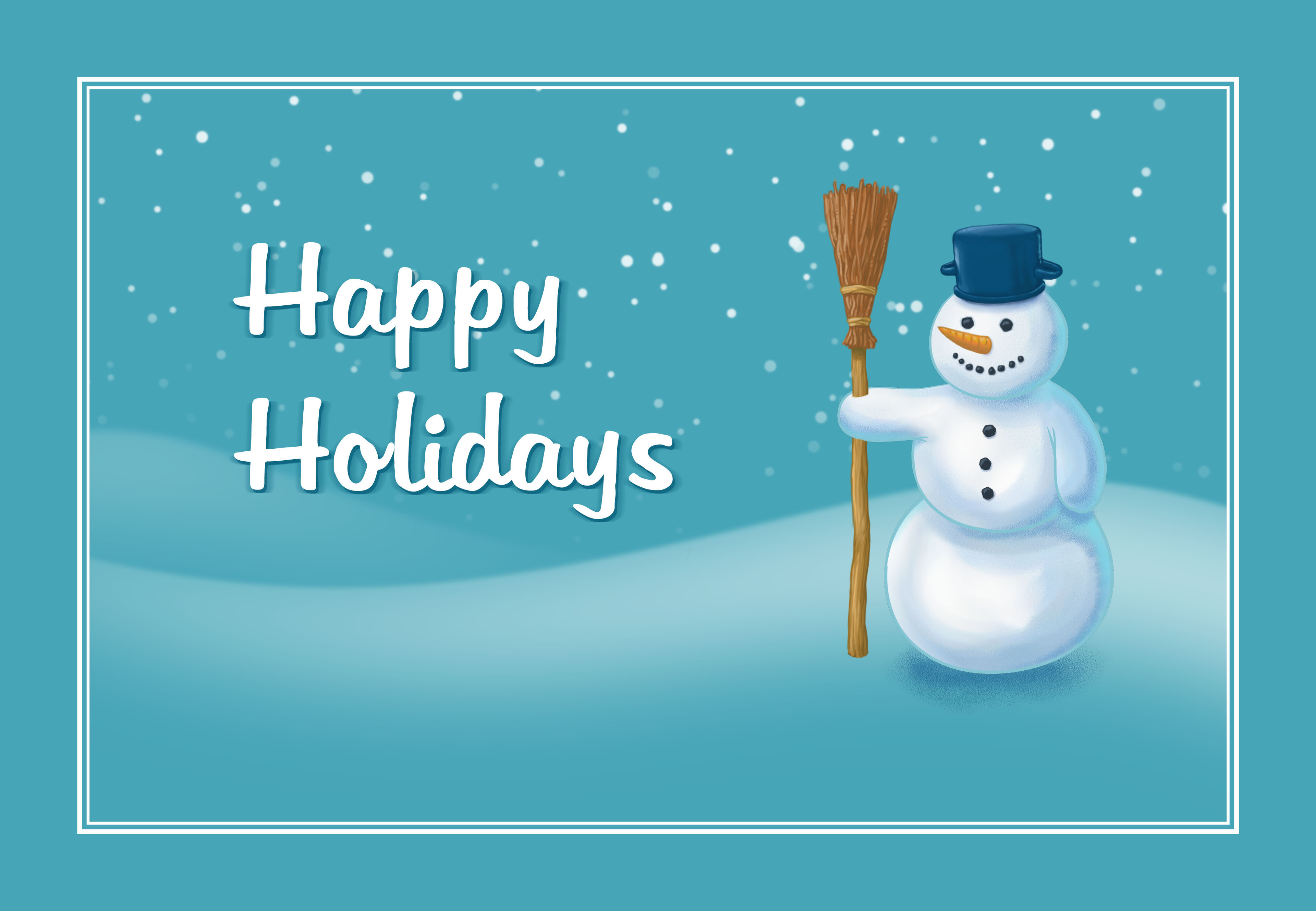 Free download wallpaper Winter, Snowman, Statement, Misc, Happy Holidays on your PC desktop
