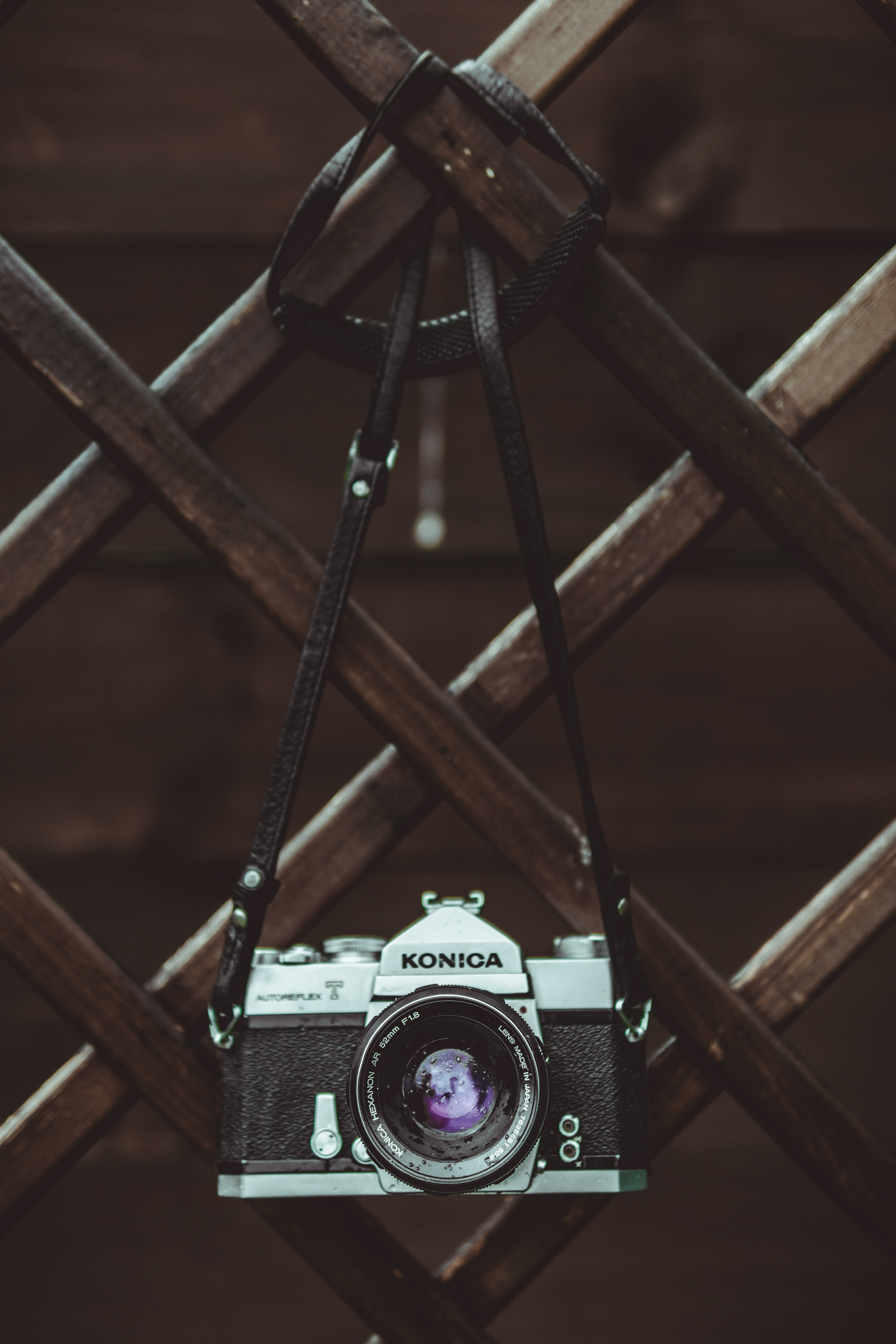 Free download wallpaper Fence, Camera, Retro, Lens, Technologies, Technology on your PC desktop