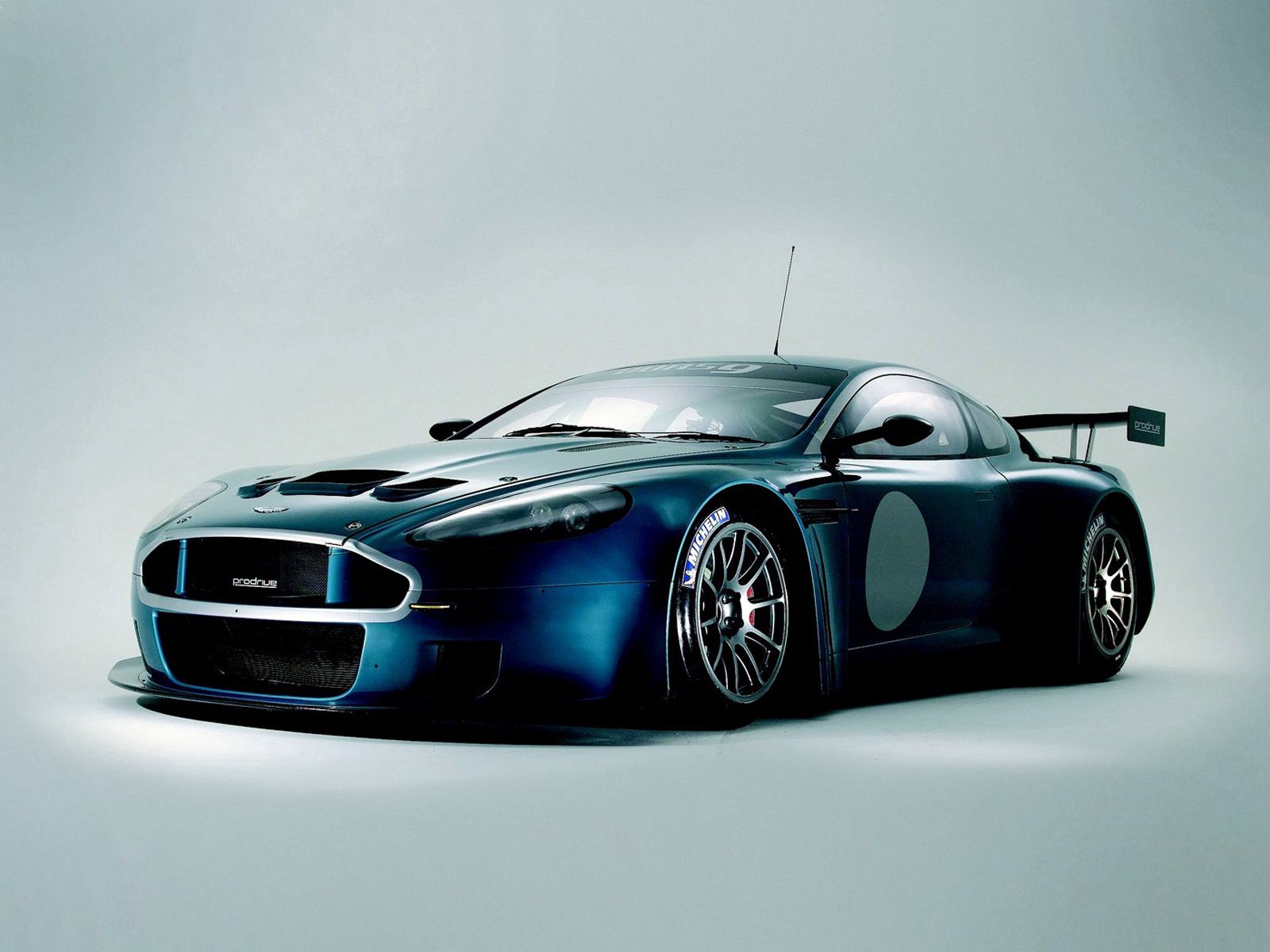 front view, sports, auto, aston martin, cars, blue, style, 2005, dbrs9