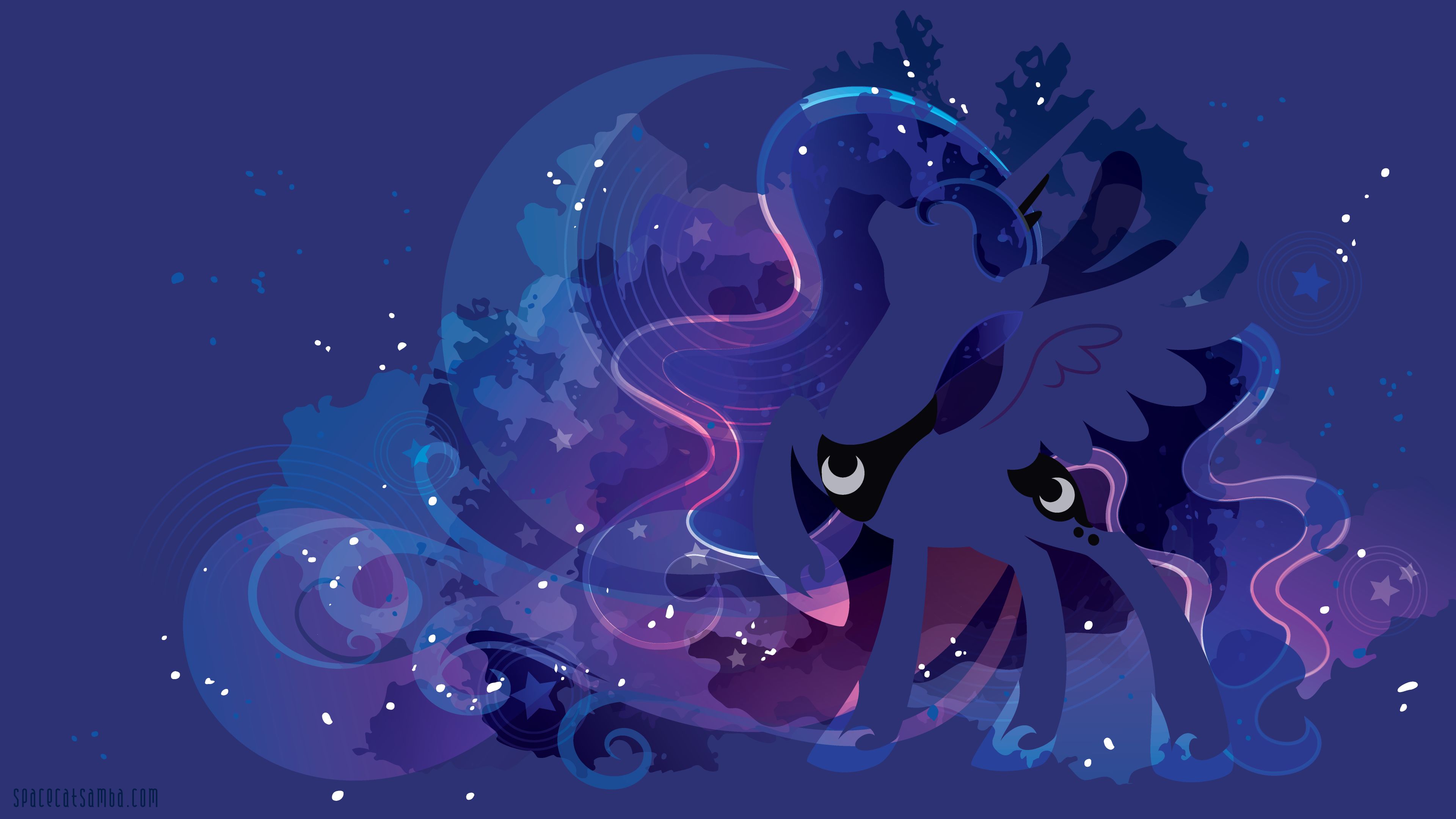 Download mobile wallpaper My Little Pony, Tv Show, Minimalist, My Little Pony: Friendship Is Magic, Princess Luna for free.