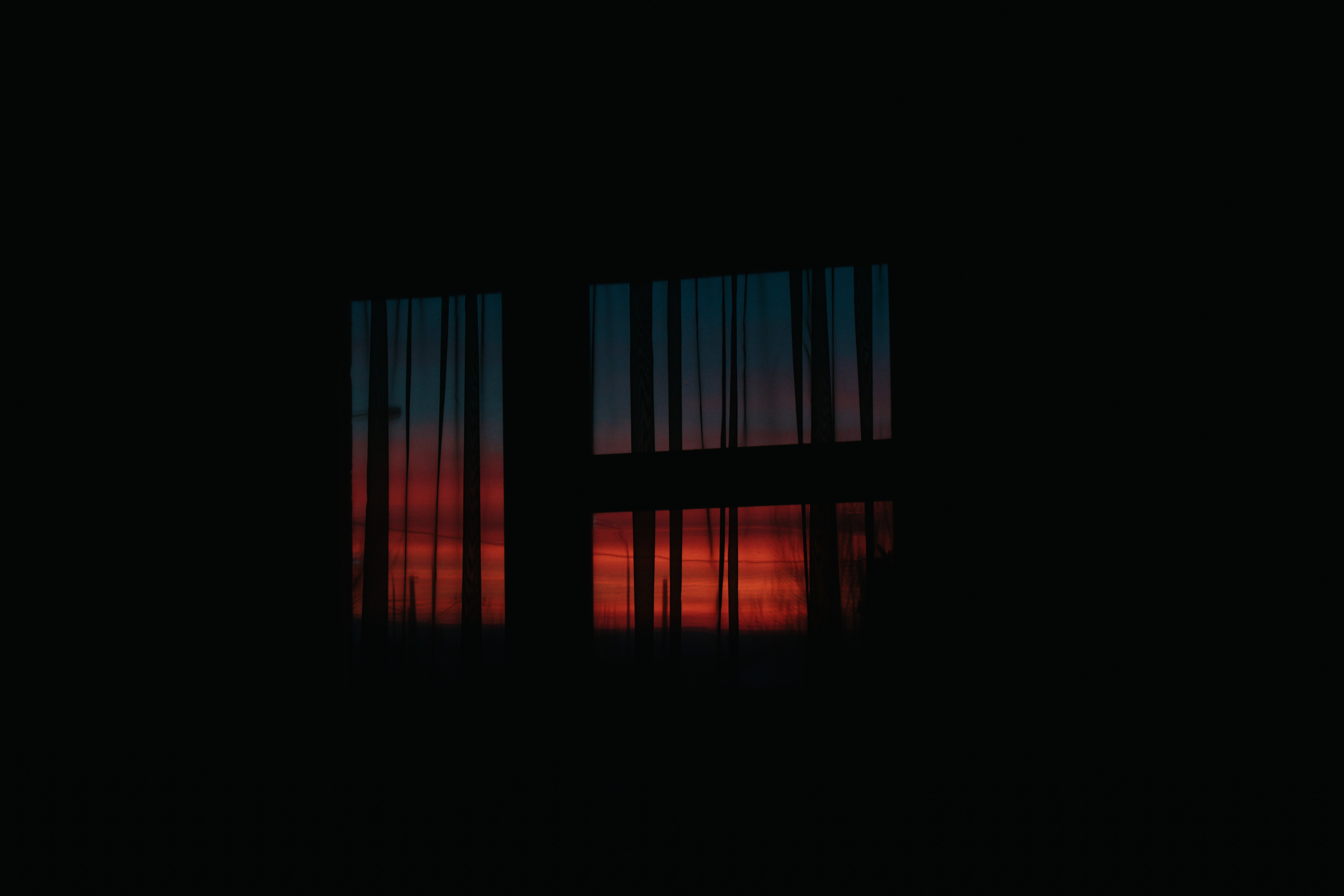 dark, darkness, twilight, dusk, window Free Stock Photo