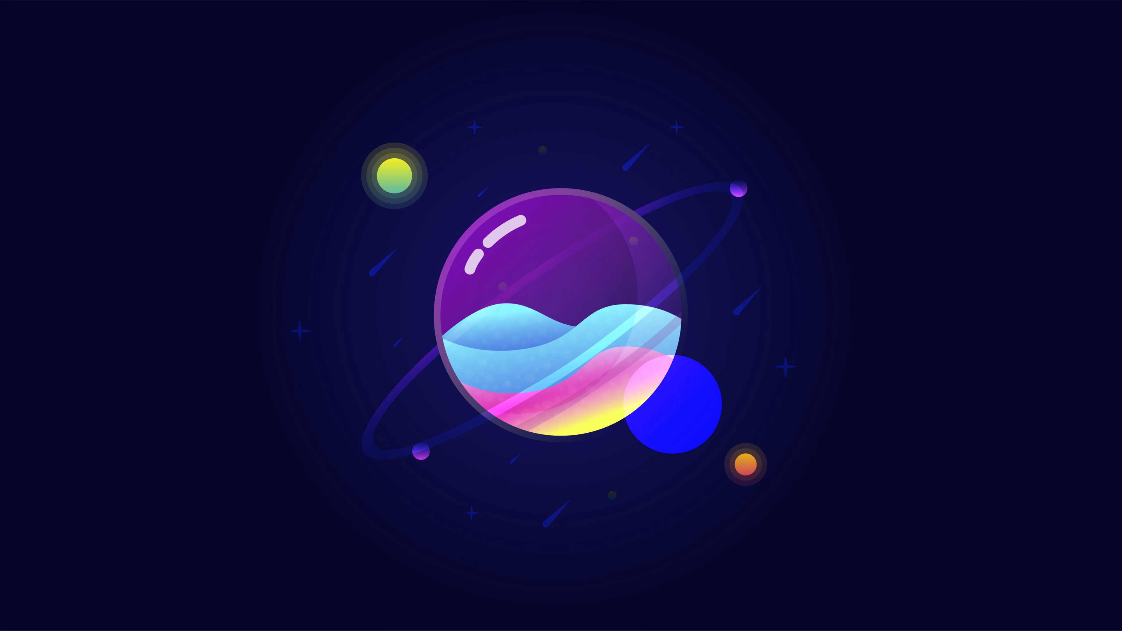 Download mobile wallpaper Stars, Planet, Universe, Art, Vector for free.