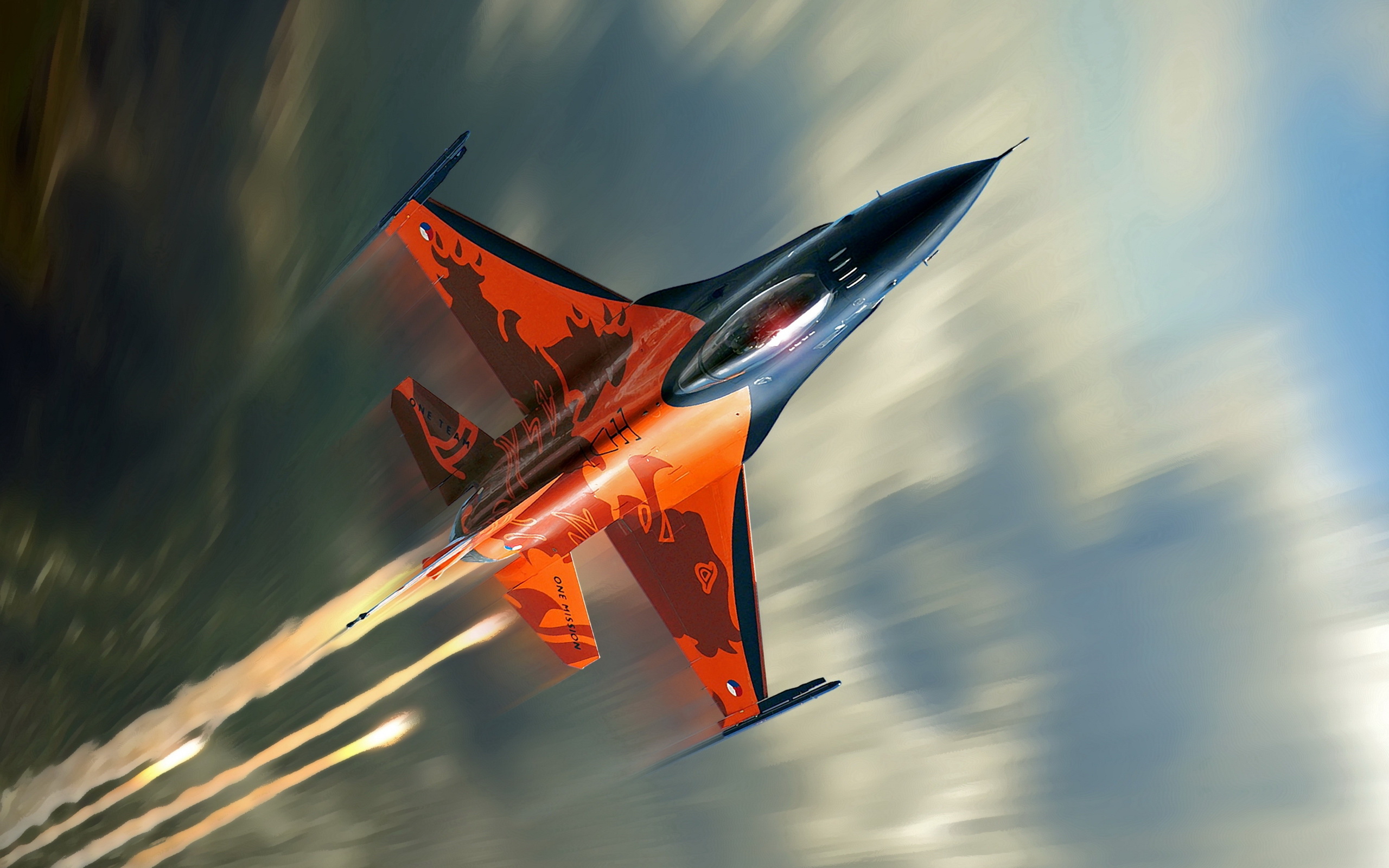 Laden Sie das Flugzeug, Militär, Düsenjäger, General Dynamics F 16 Kampffalke-Bild kostenlos auf Ihren PC-Desktop herunter