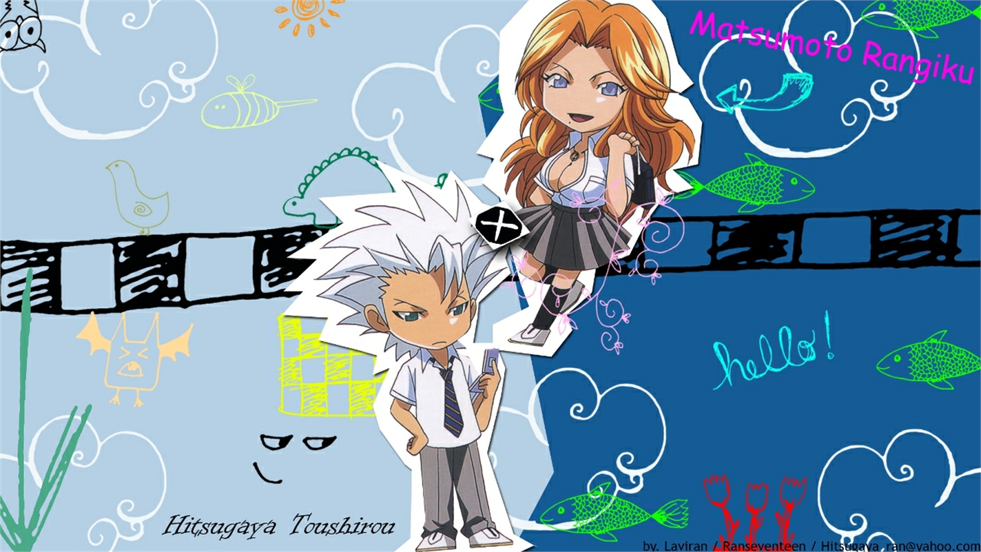 Free download wallpaper Anime, Bleach, Ichigo Kurosaki, Rangiku Matsumoto on your PC desktop