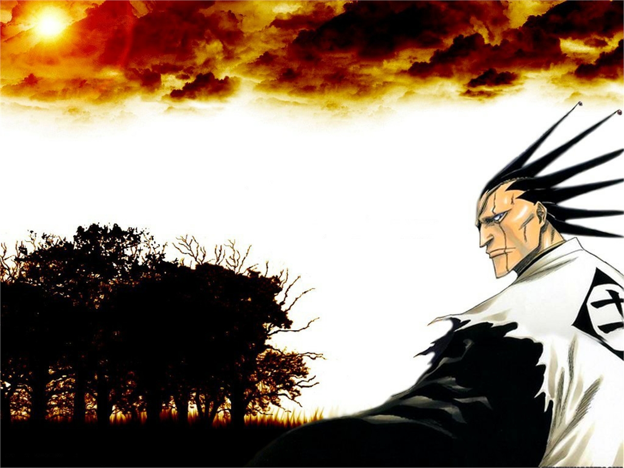 Handy-Wallpaper Bleach, Animes, Kenpachi Zaraki kostenlos herunterladen.