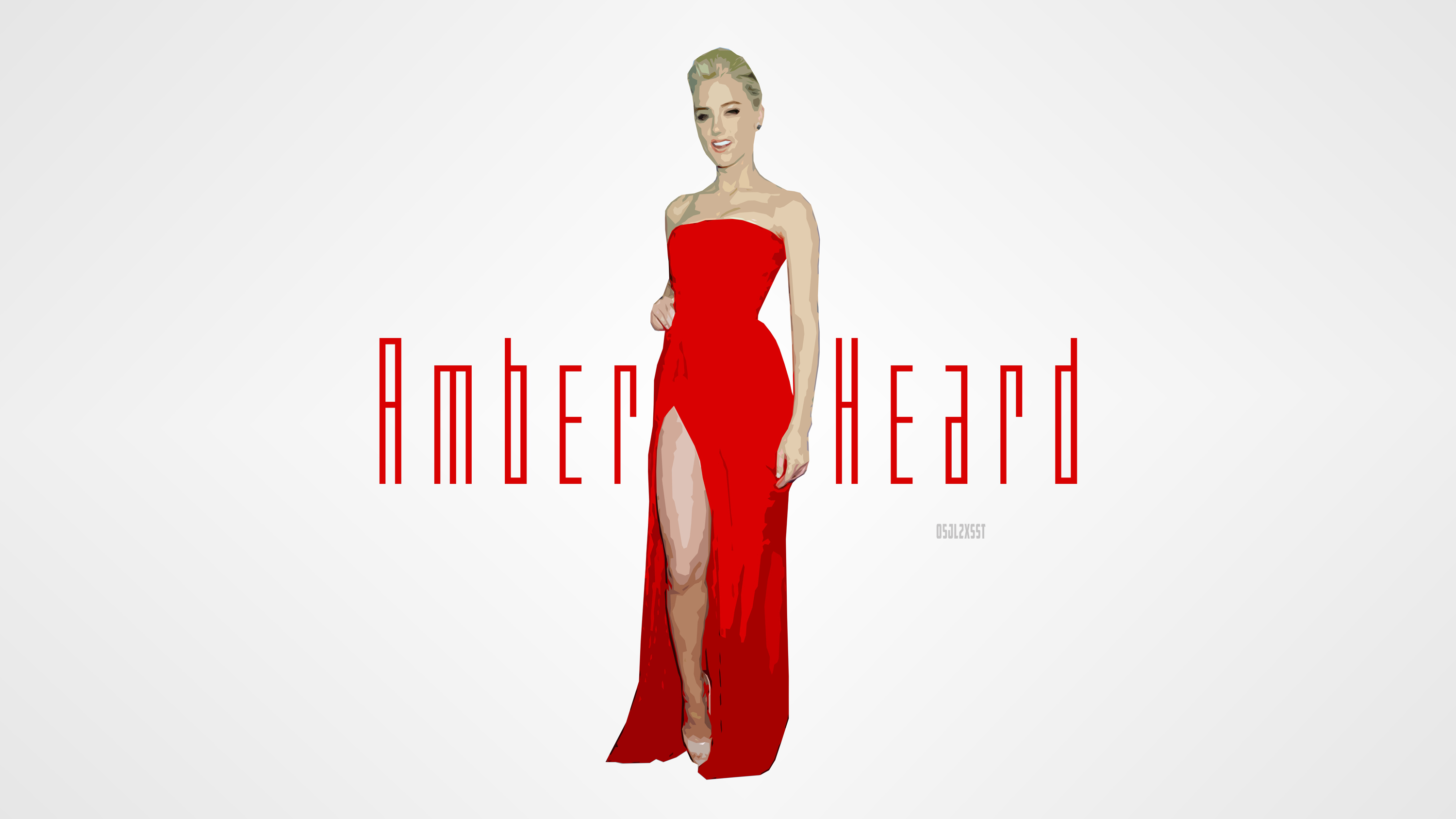 Free download wallpaper Vector, Celebrity, Actress, Red Dress, Amber Heard on your PC desktop