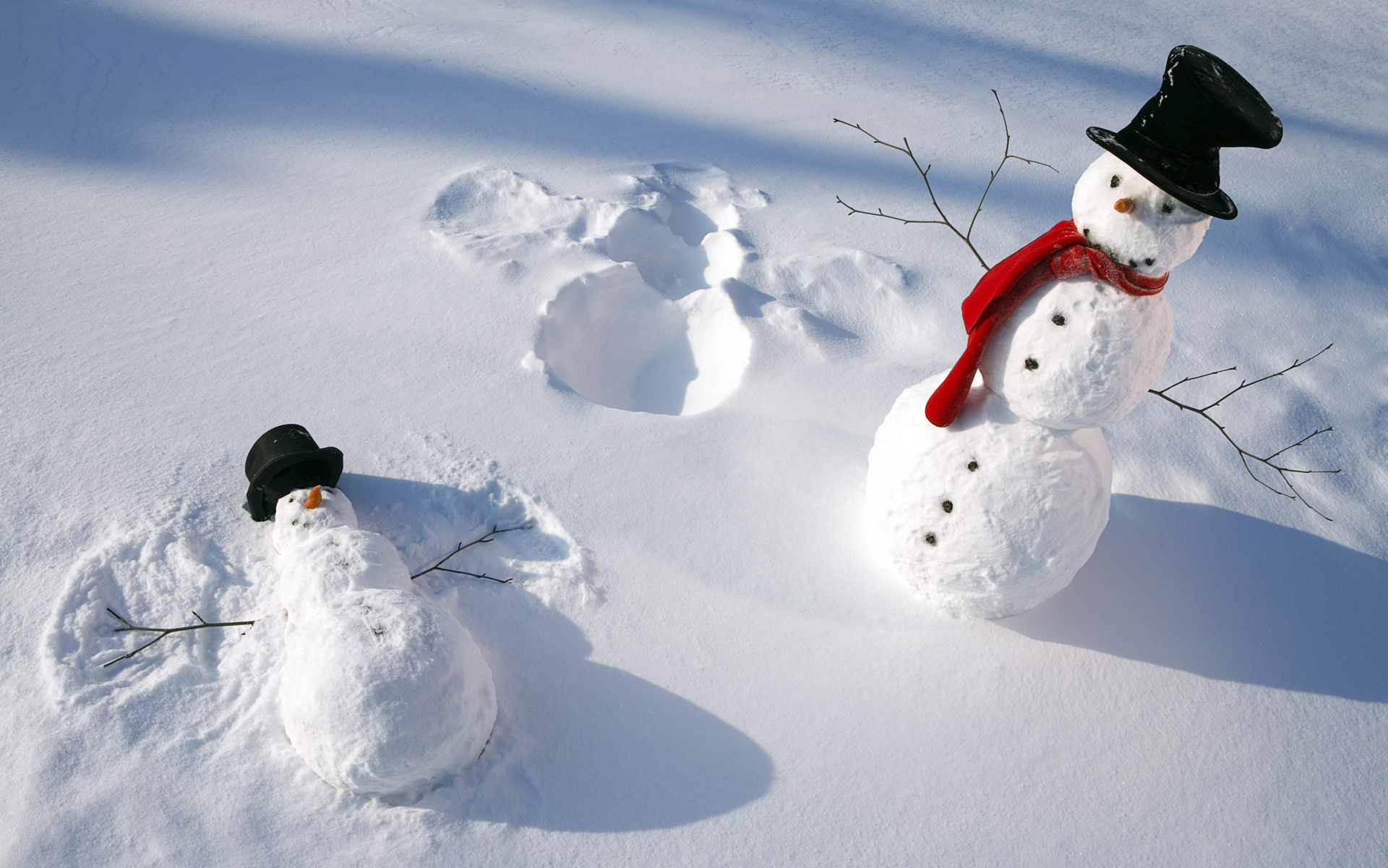 Free download wallpaper Snowman, Photography on your PC desktop