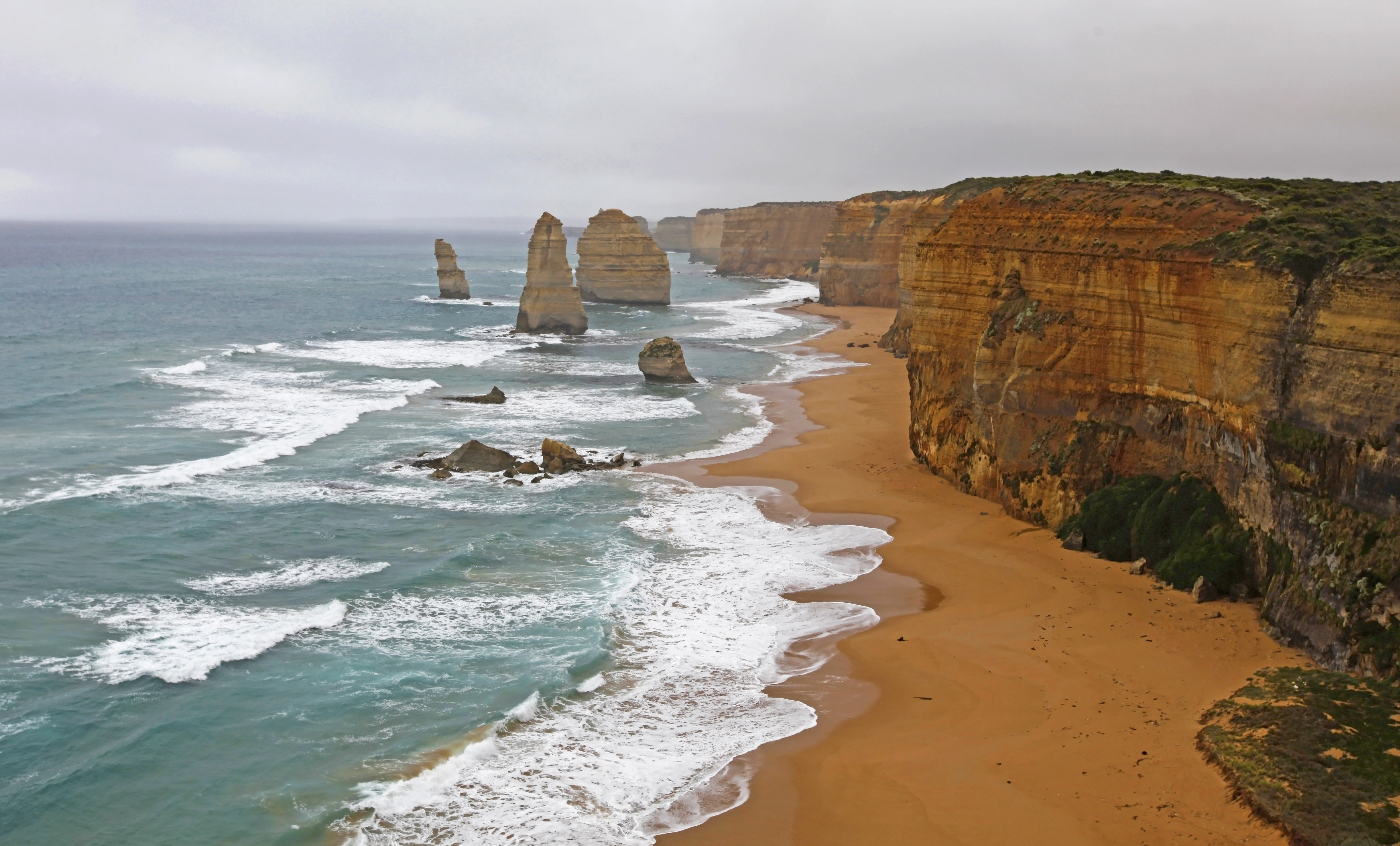 Laden Sie das Sand, Küste, Welle, Australien, Meer, Erde/natur, Viktoria (Australien), Die Zwölf Apostel, Kalksteinstapel-Bild kostenlos auf Ihren PC-Desktop herunter