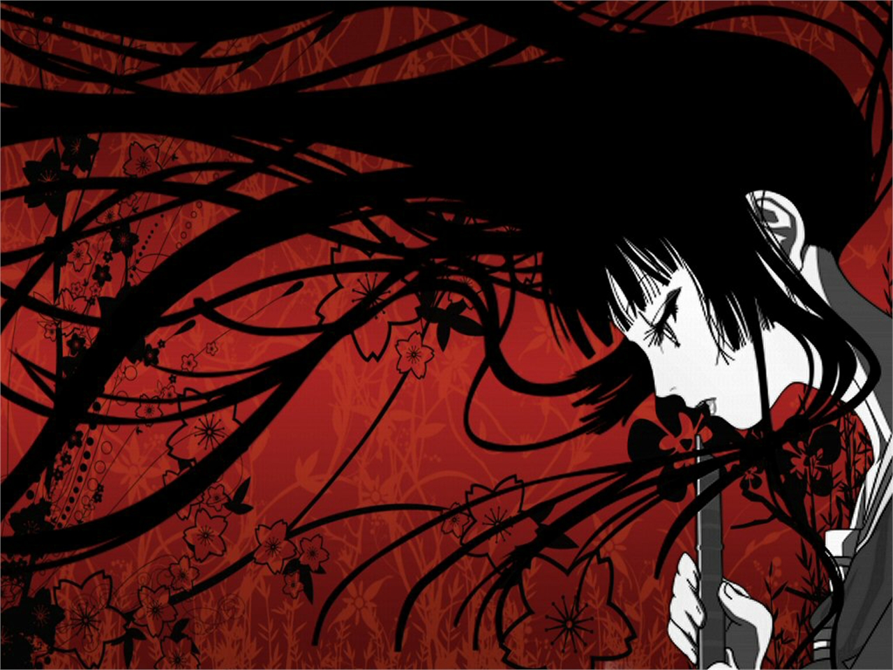 Handy-Wallpaper Animes, Jigoku Shōjo kostenlos herunterladen.