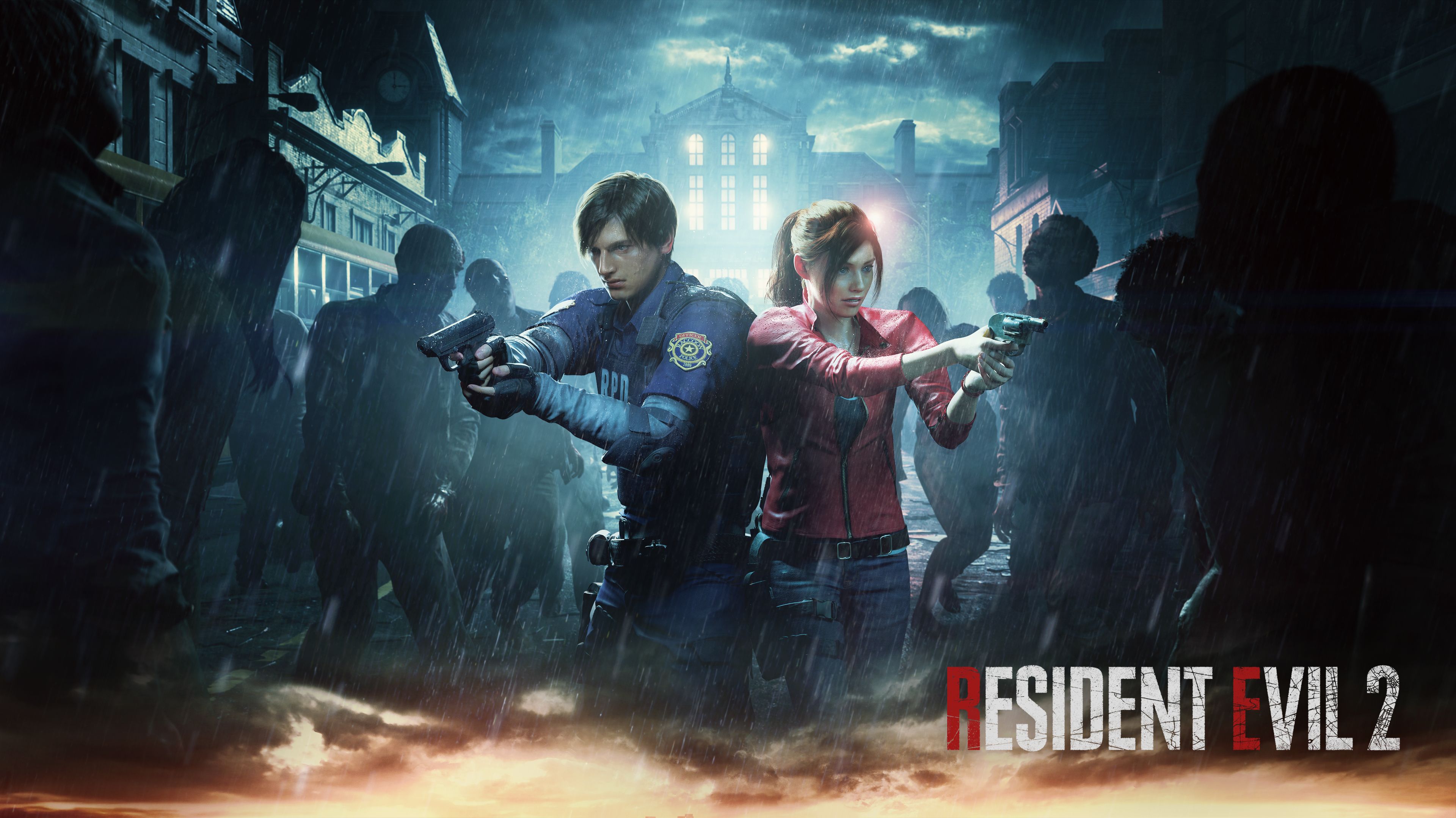 resident evil 2 (2019), leon s kennedy, video game, claire redfield, resident evil