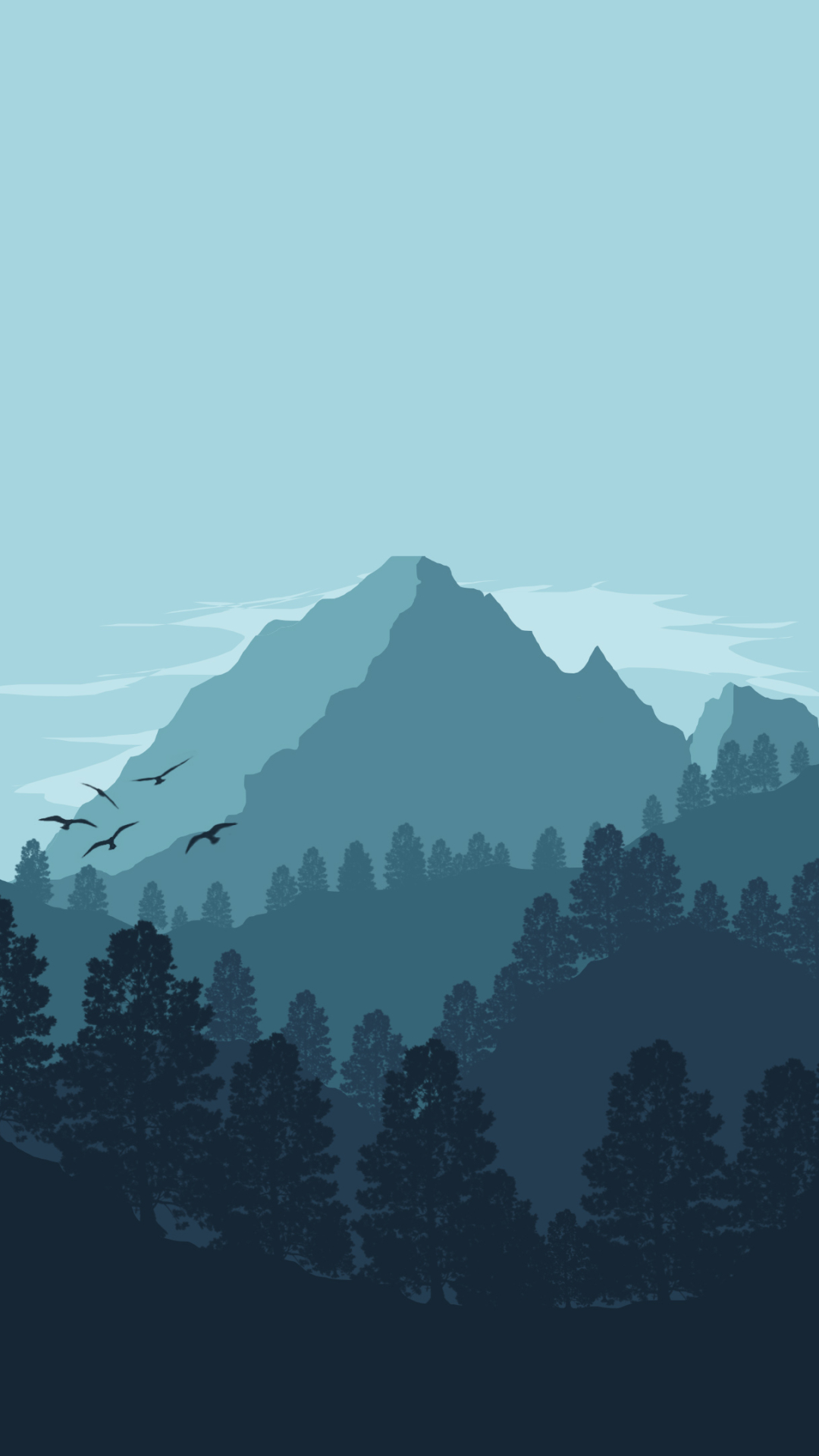 Baixar papel de parede para celular de Paisagem, Montanha, Minimalista, Artistico gratuito.