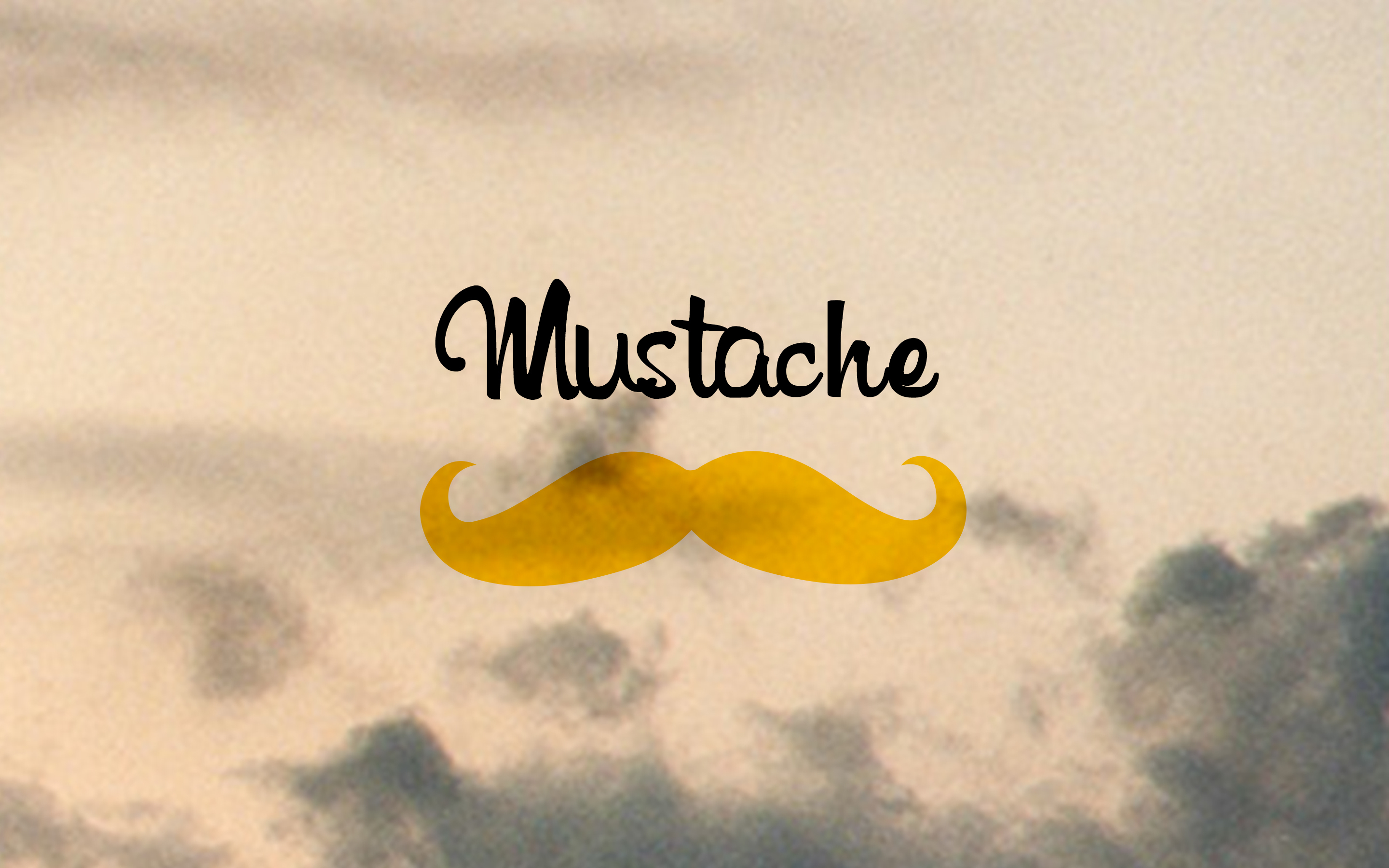 Download mobile wallpaper Mustache, Moustache, Inscription, Words, Minimalism for free.