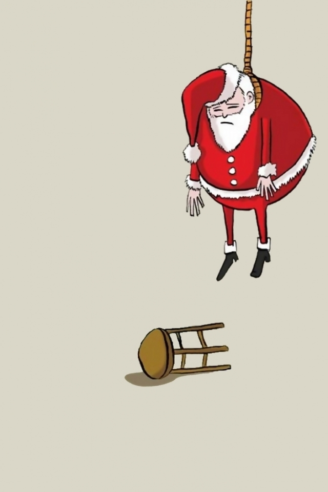 Download mobile wallpaper Christmas, Humor, Sadic for free.