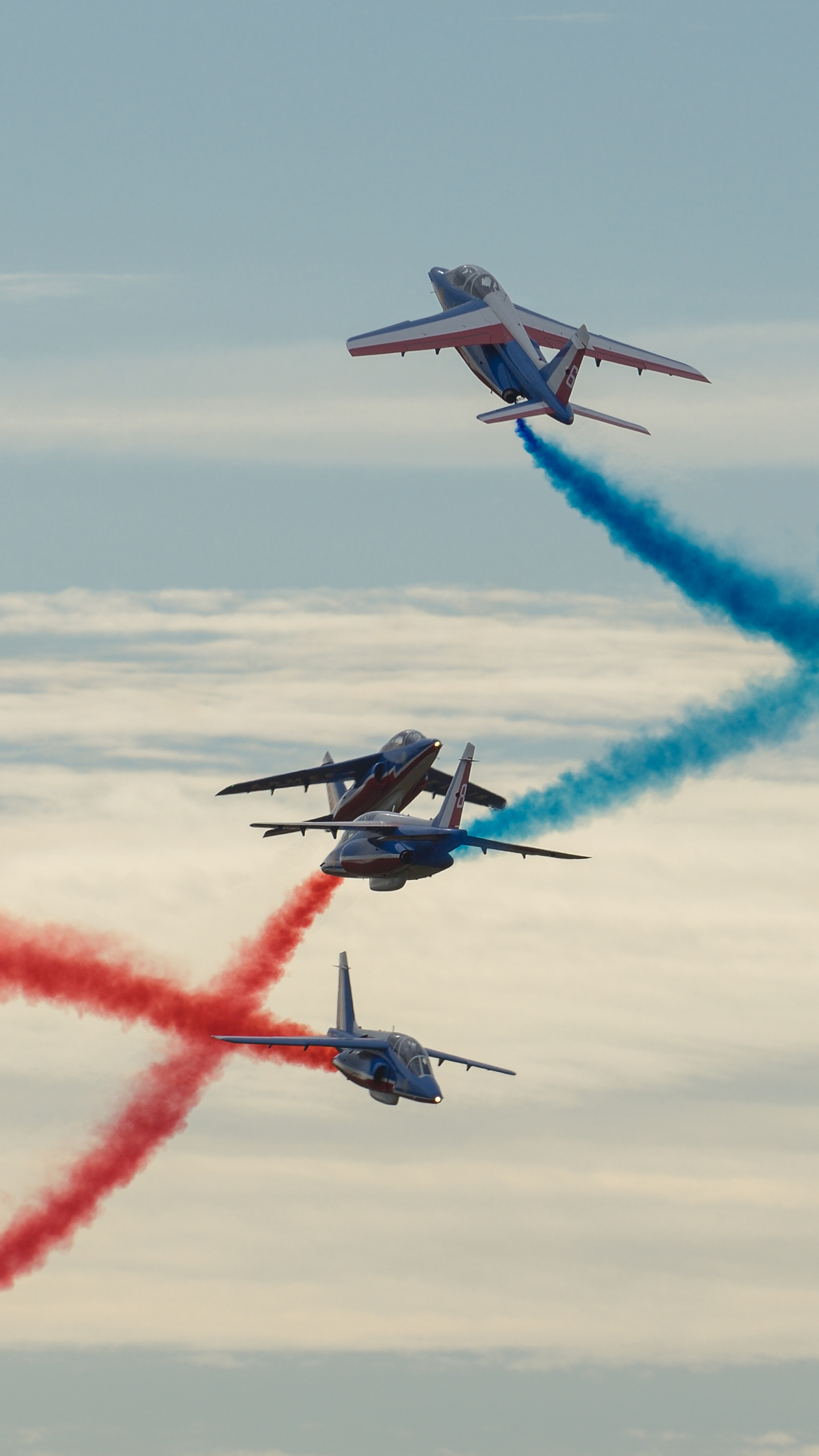 Download mobile wallpaper Smoke, Aircraft, Military, Air Show, Military Aircraft for free.