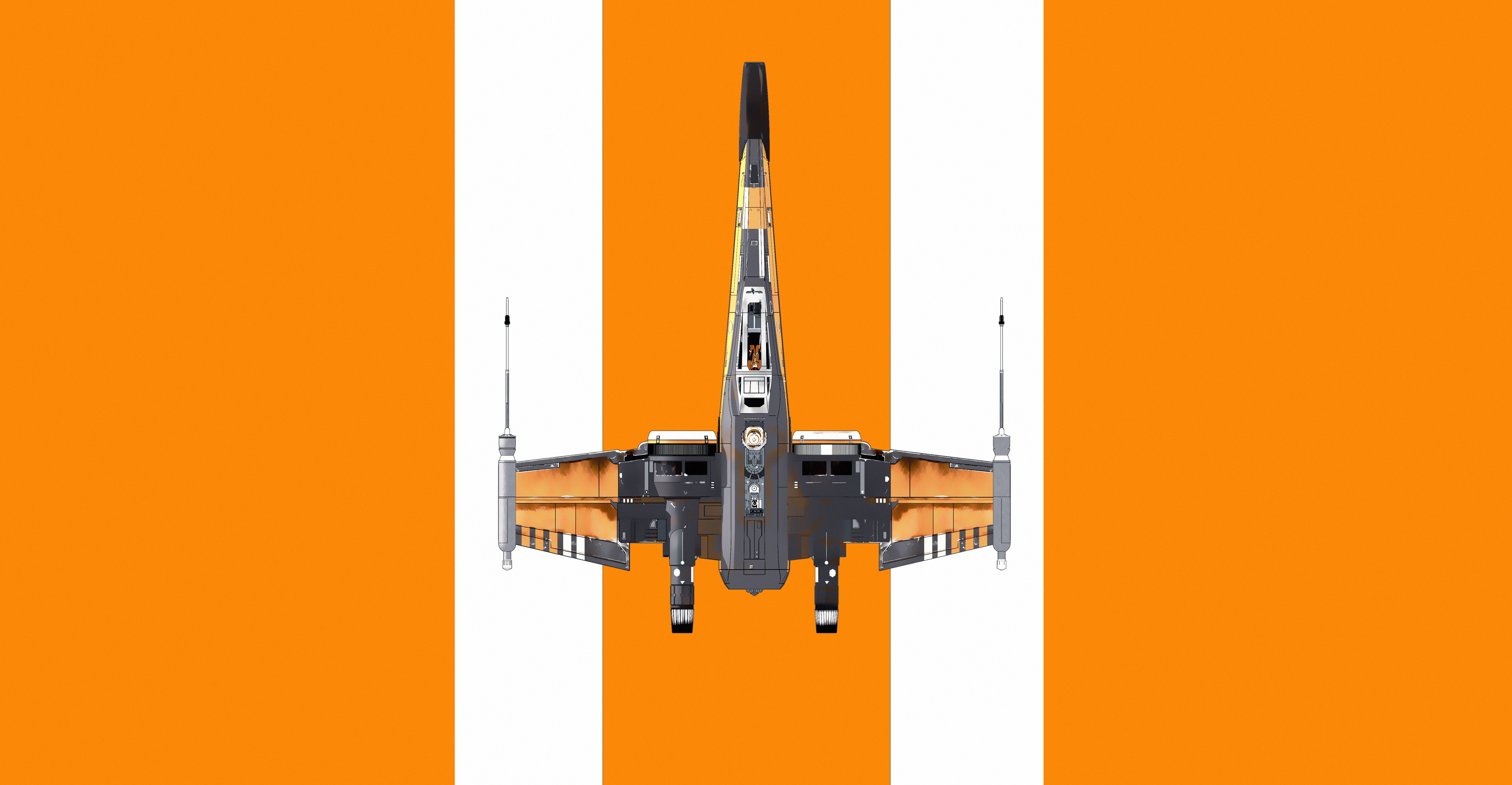 Download mobile wallpaper Star Wars, Sci Fi, Spaceship, Minimalist, X Wing for free.