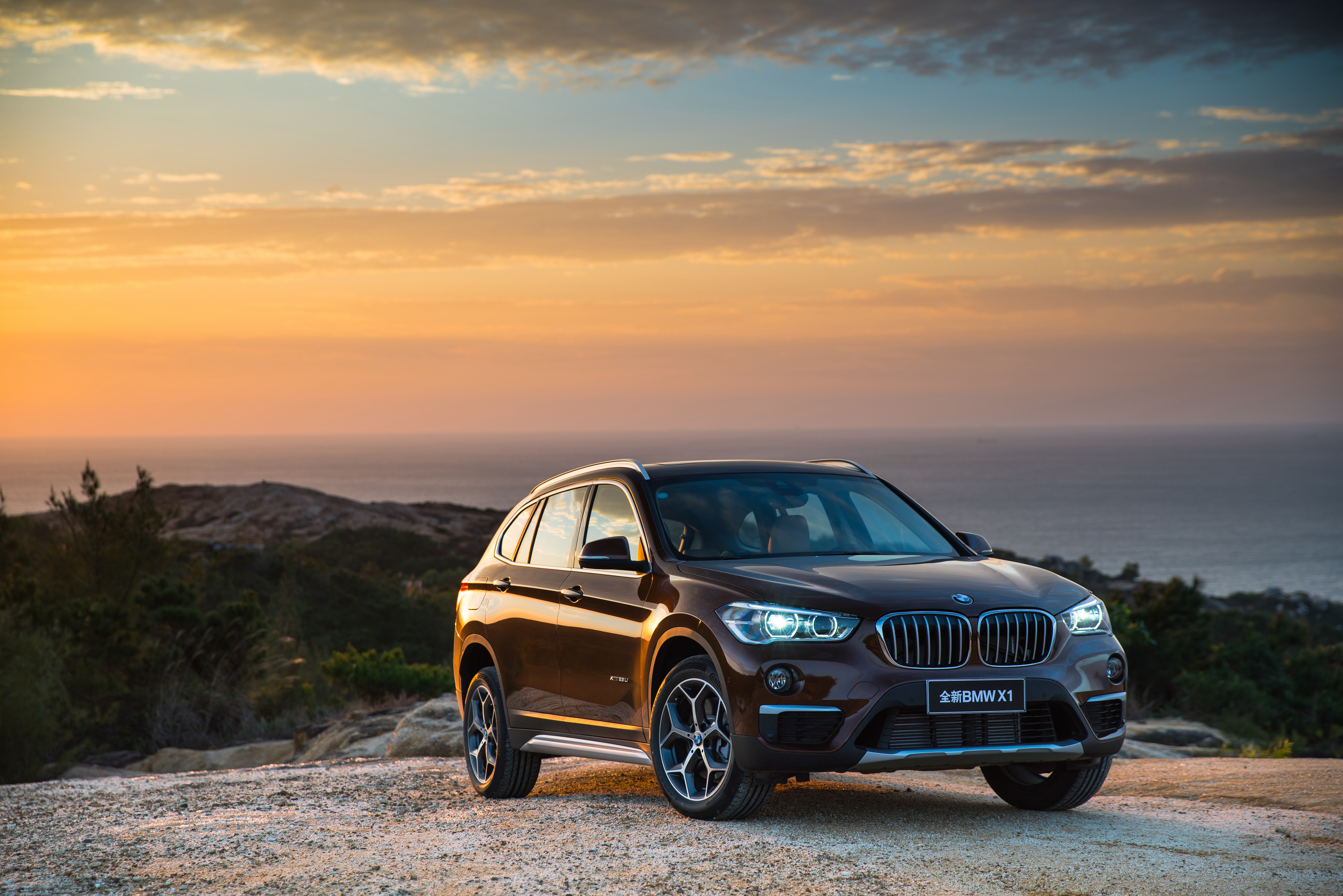 Download mobile wallpaper Bmw, Car, Suv, Vehicles, Bmw X1, Brown Car for free.